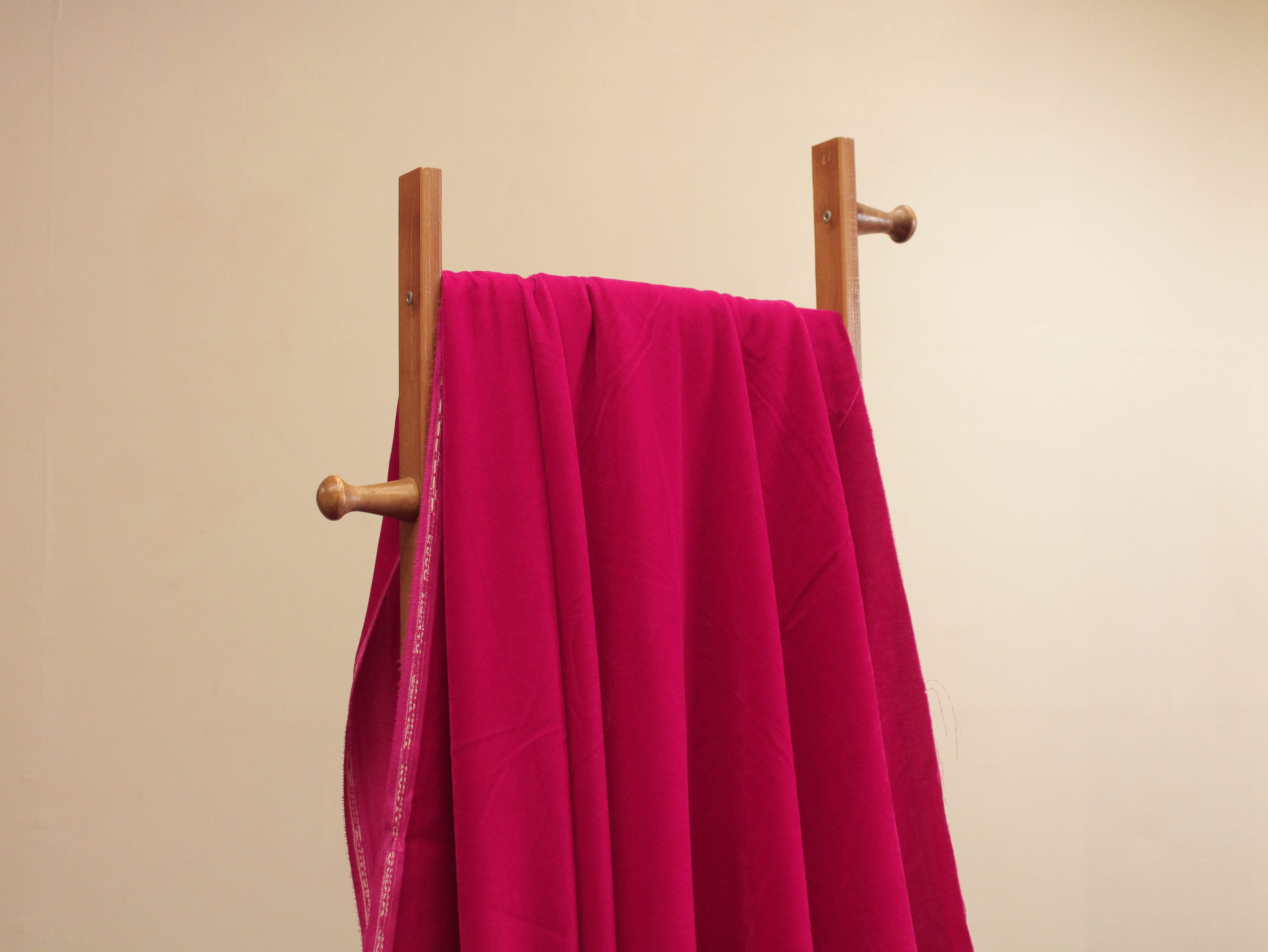 Premium Plain Micro Velvet Fabric - Rani - M'Foks