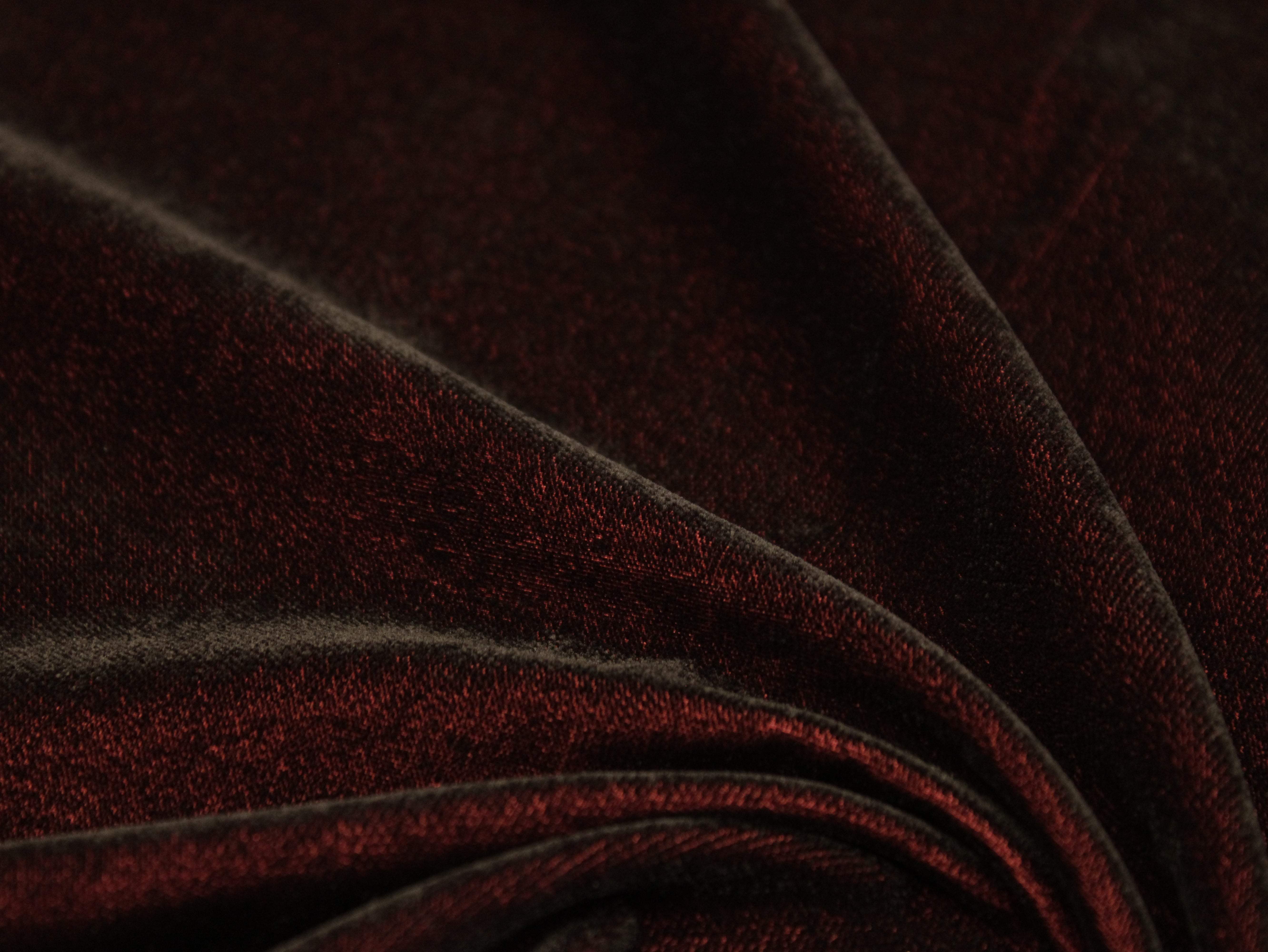 Premium Plain Micro Velvet Fabric - Dark Maroon - M'Foks