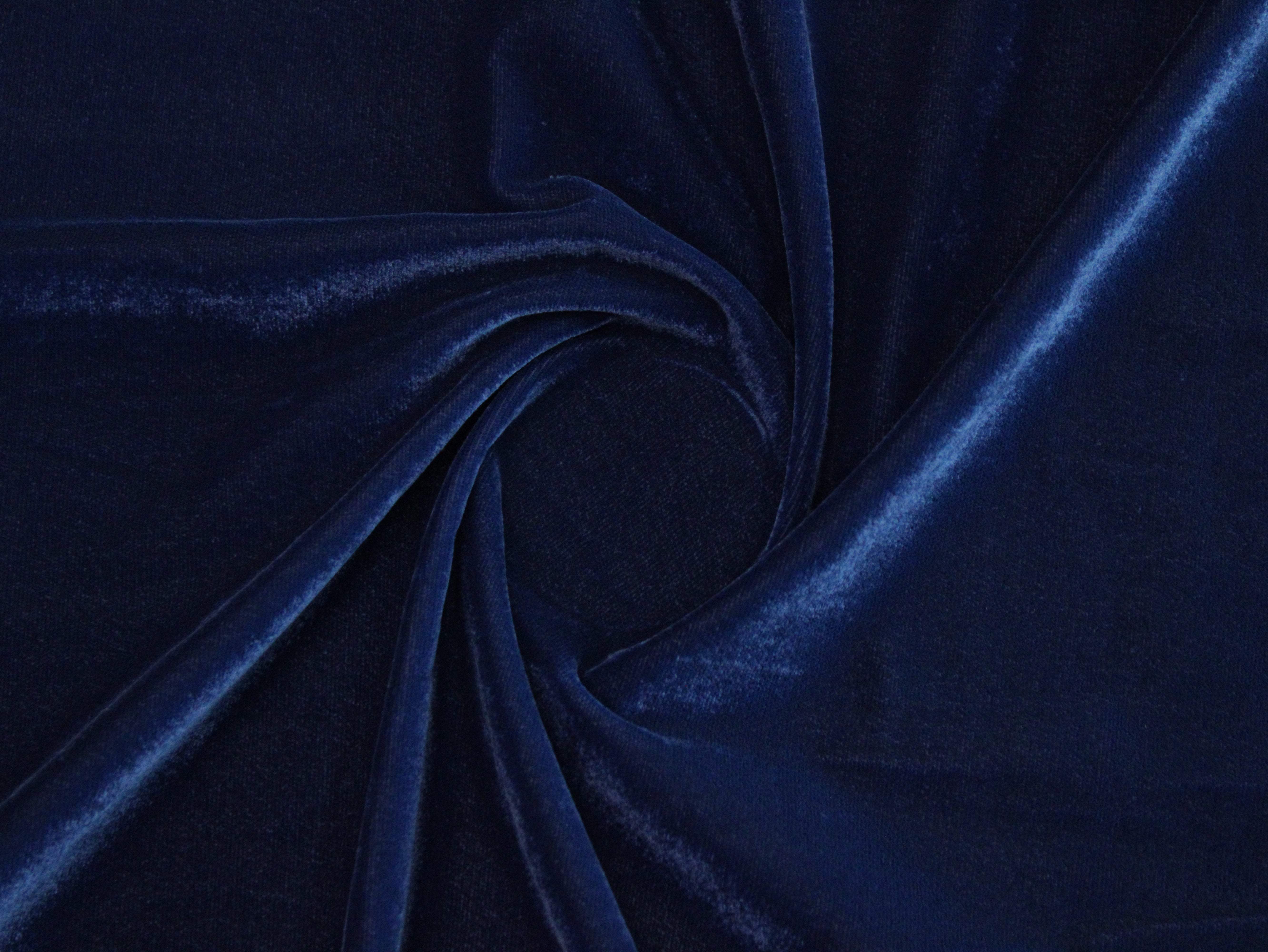 Premium Plain Micro Velvet Fabric - Teal Blue - M'Foks