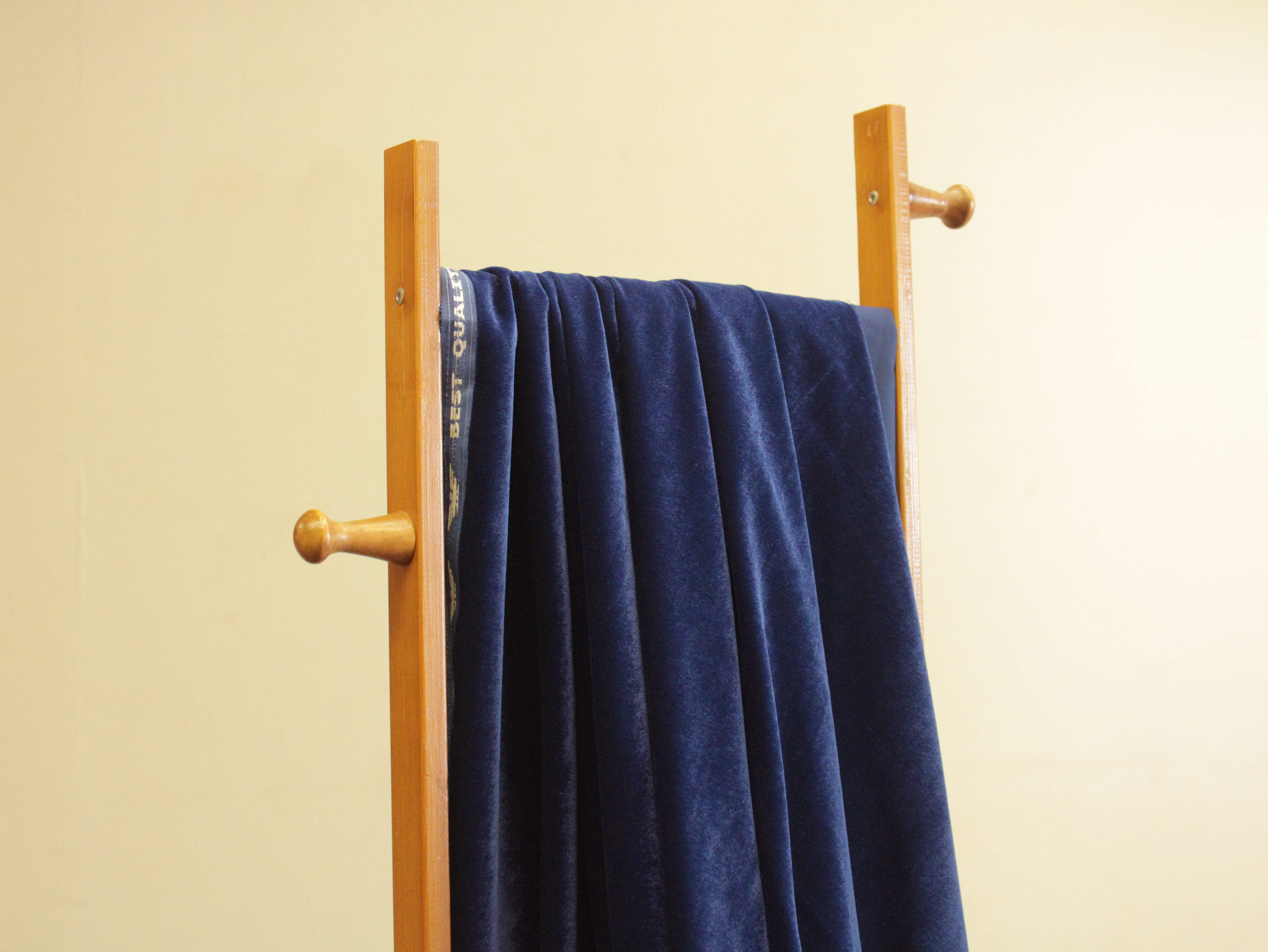 Premium Plain Micro Velvet Fabric - Teal Blue - M'Foks