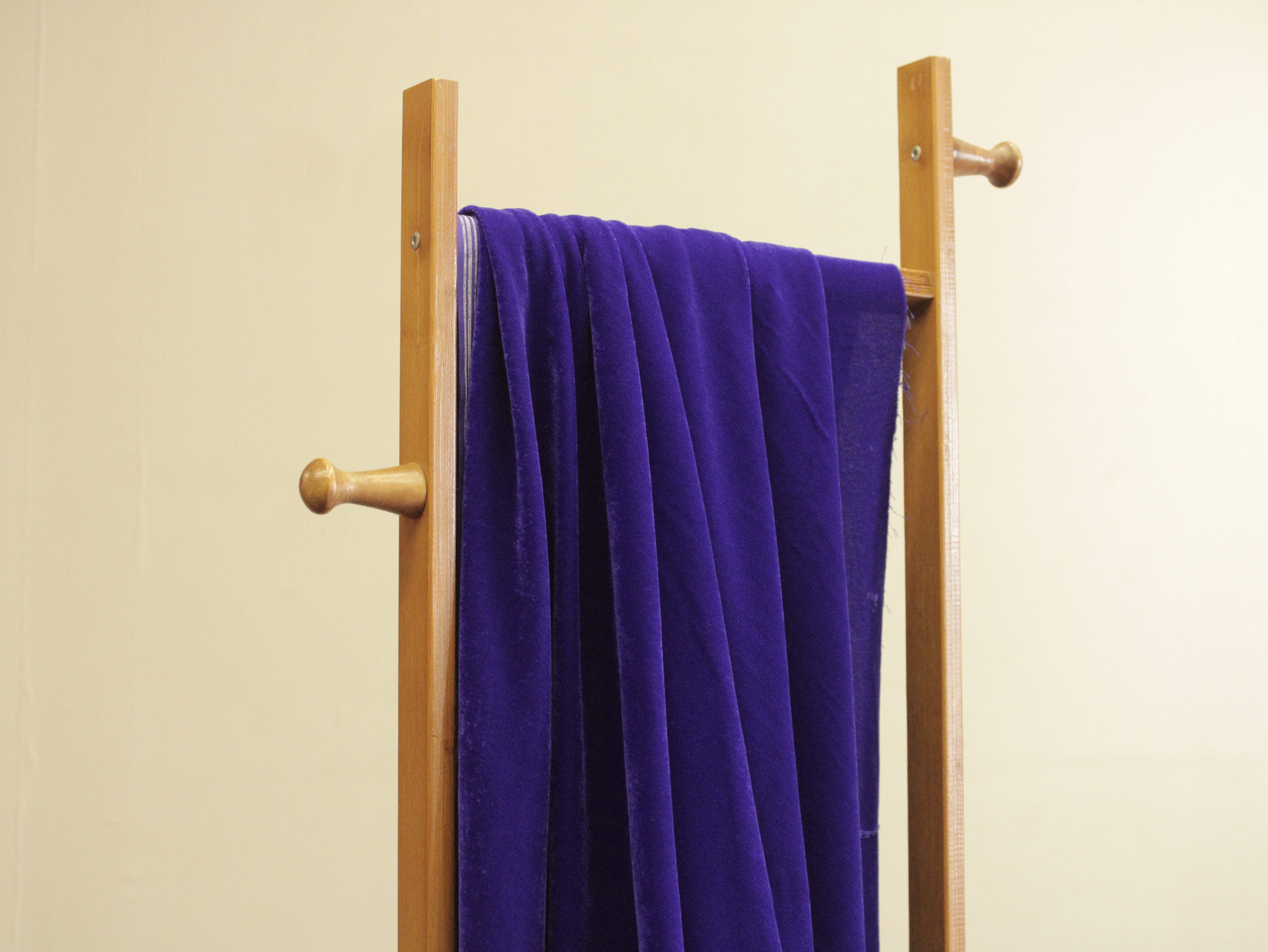 Premium Plain Micro Velvet Fabric - German Blue - M'Foks