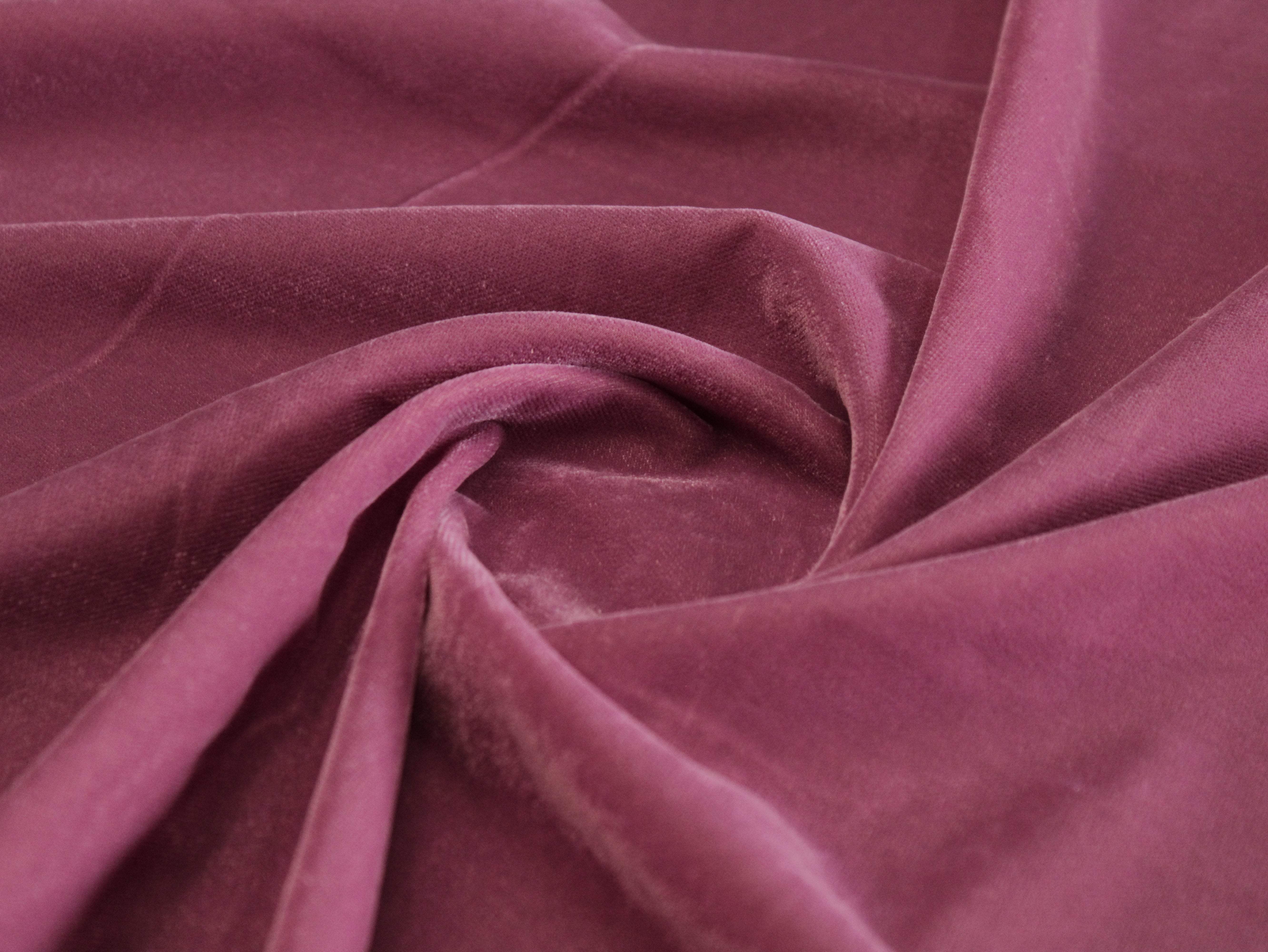 Premium Plain Micro Velvet Fabric - Onion - M'Foks