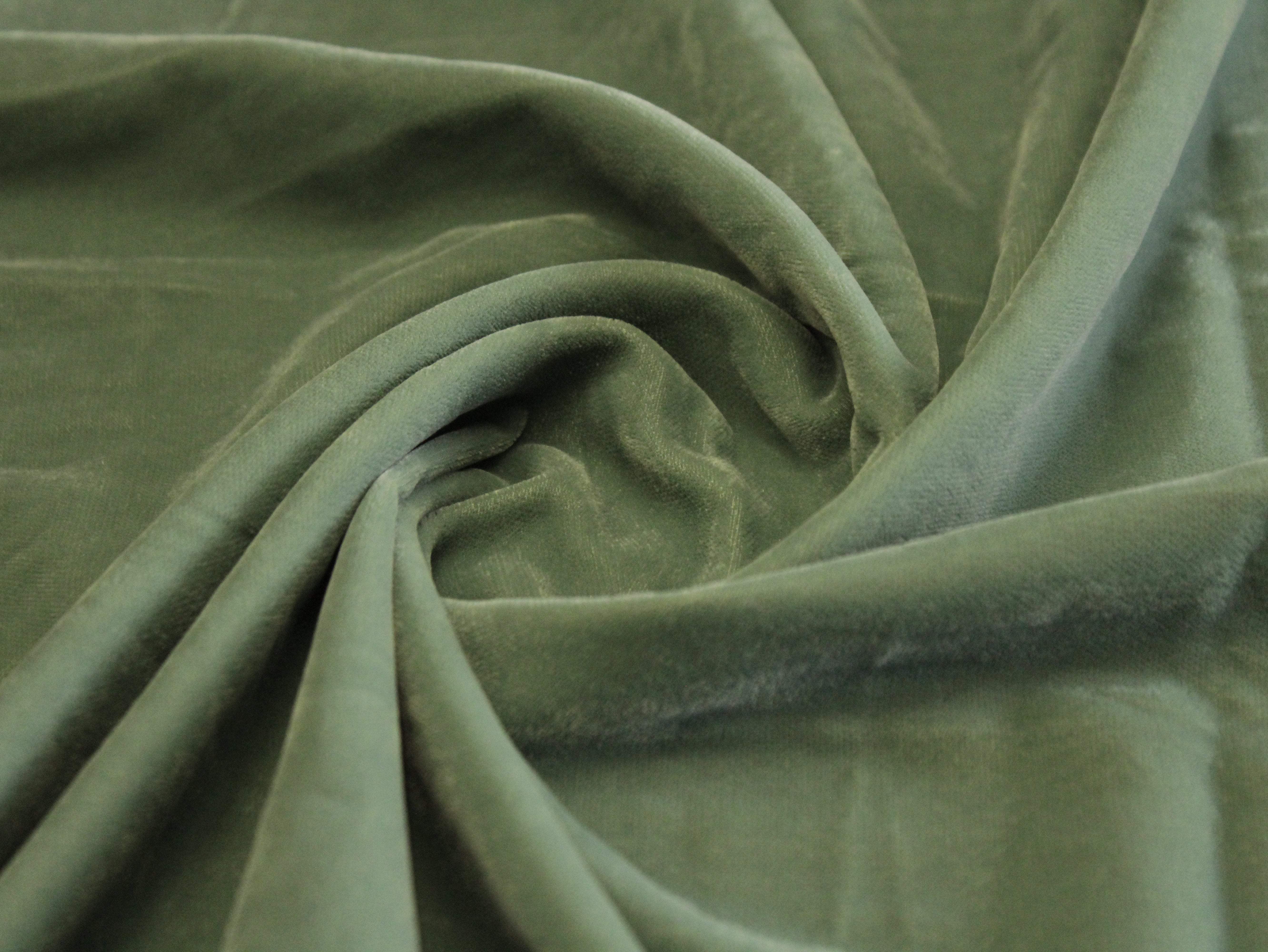 Premium Plain Micro Velvet Fabric - Pastel Blue - M'Foks