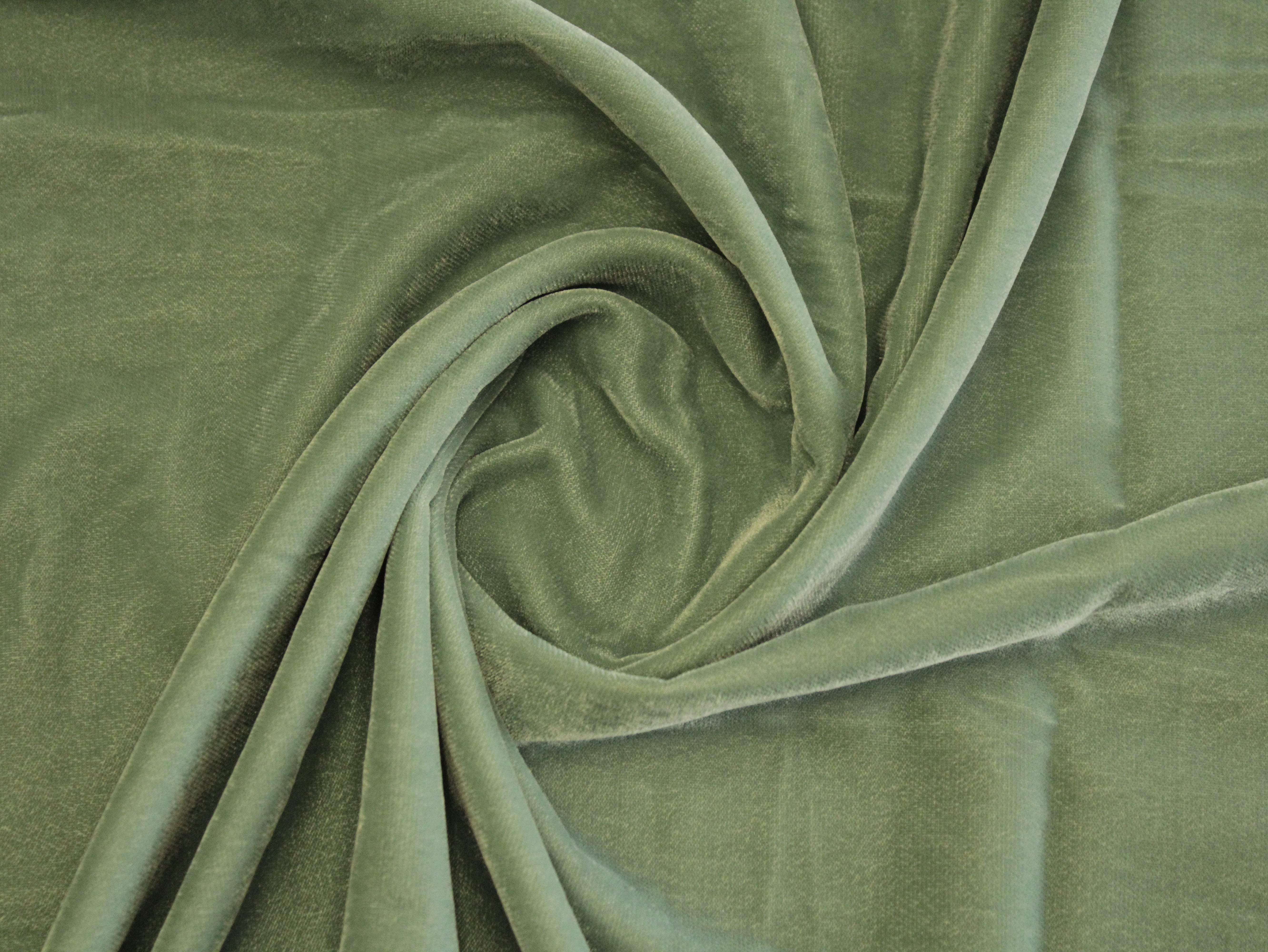Premium Plain Micro Velvet Fabric - Pastel Blue - M'Foks