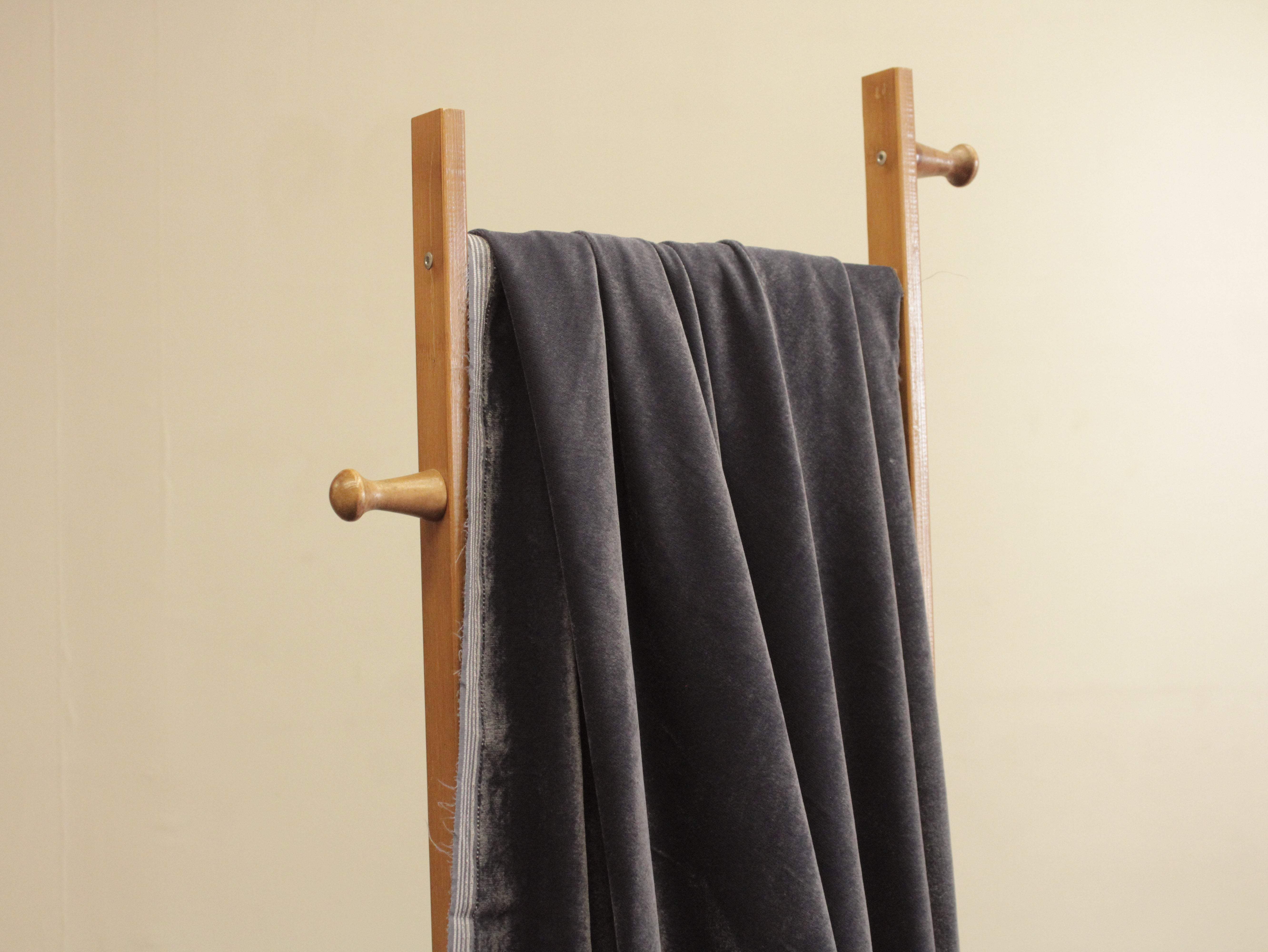 Premium Plain Micro Velvet Fabric - Grey - M'Foks