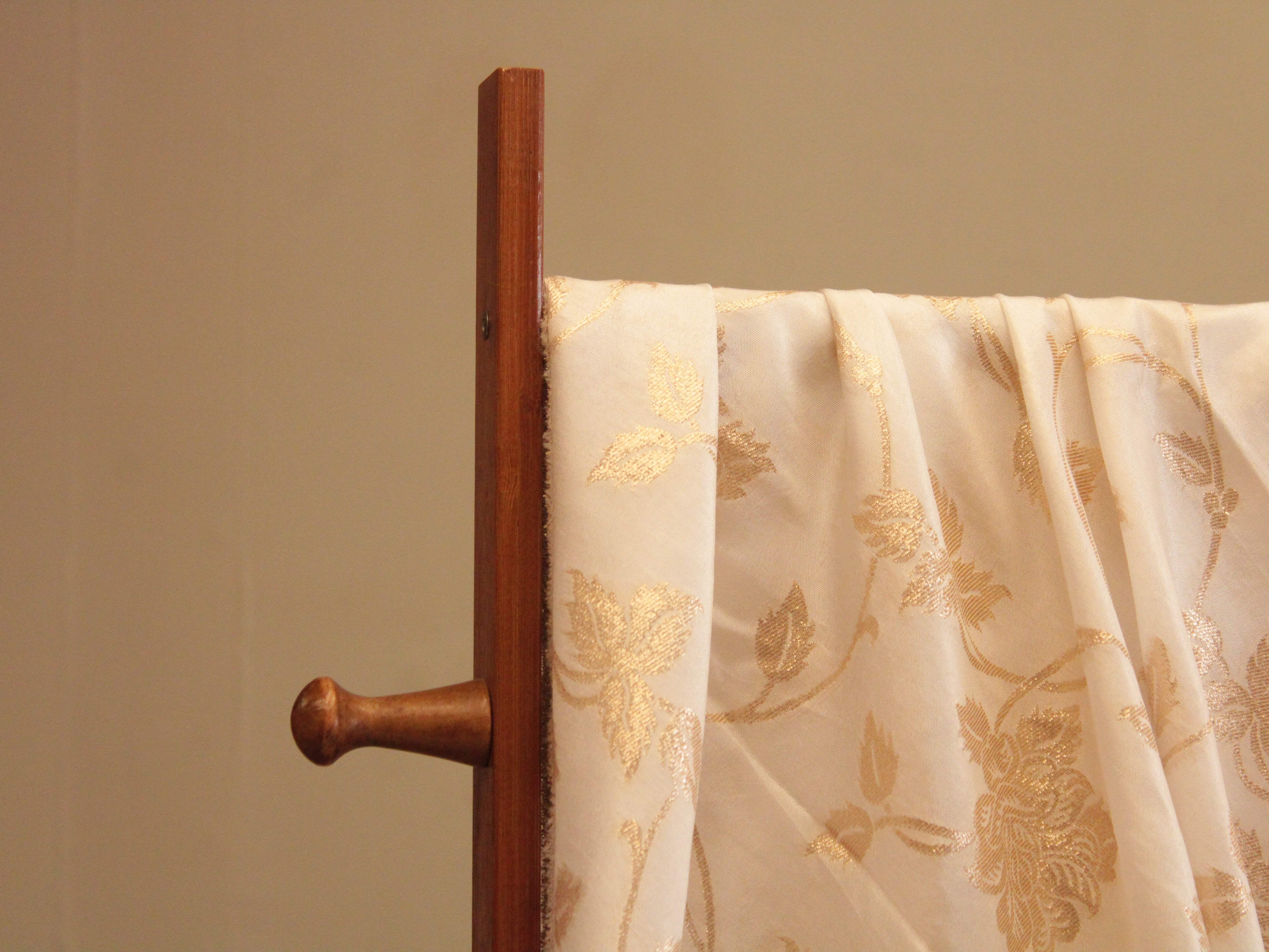 Floral Zari Woven Dola Silk by M'Foks - White Dyeable - M'Foks