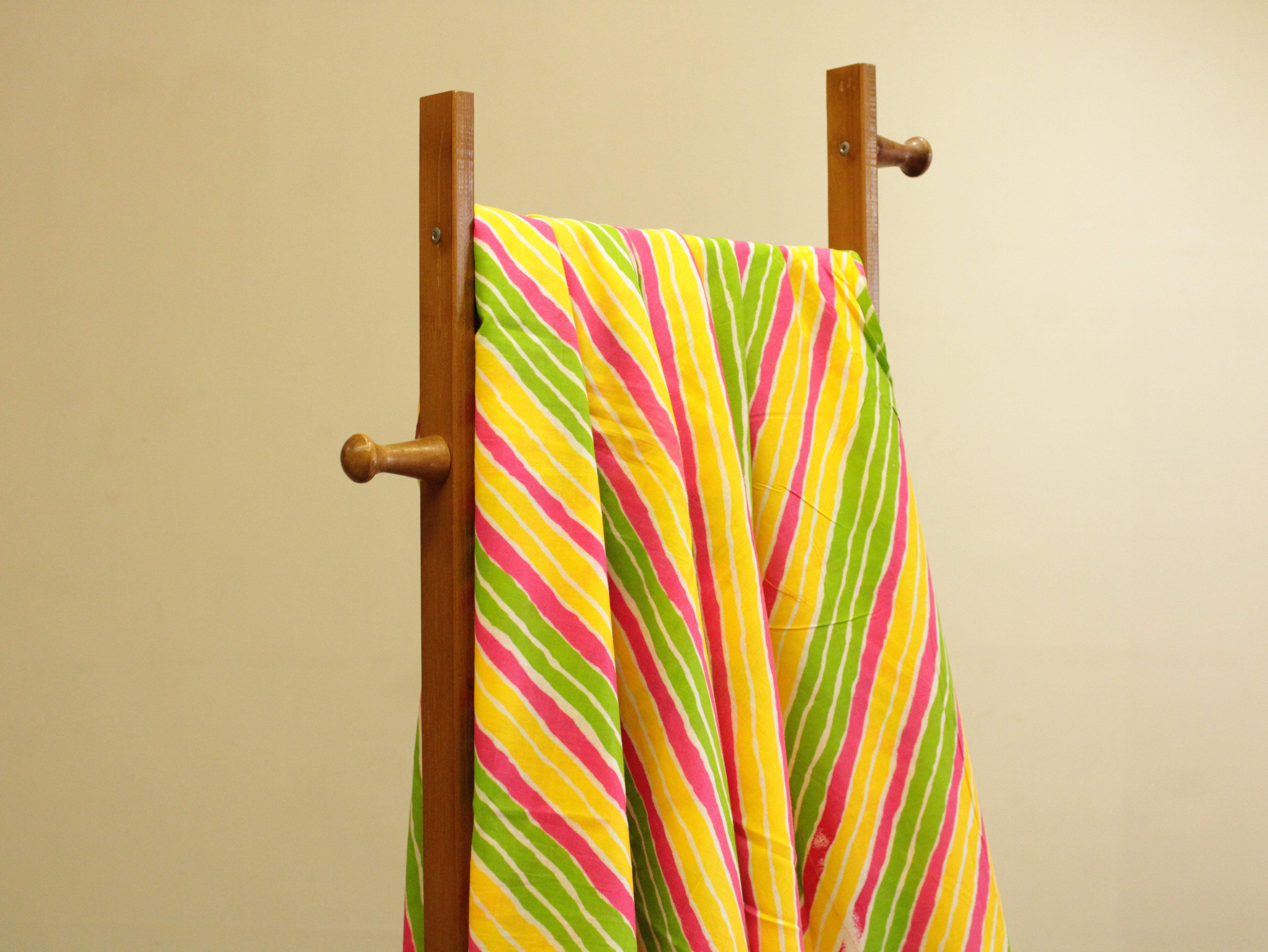 Premium cotton leheriya printed fabric - M'Foks
