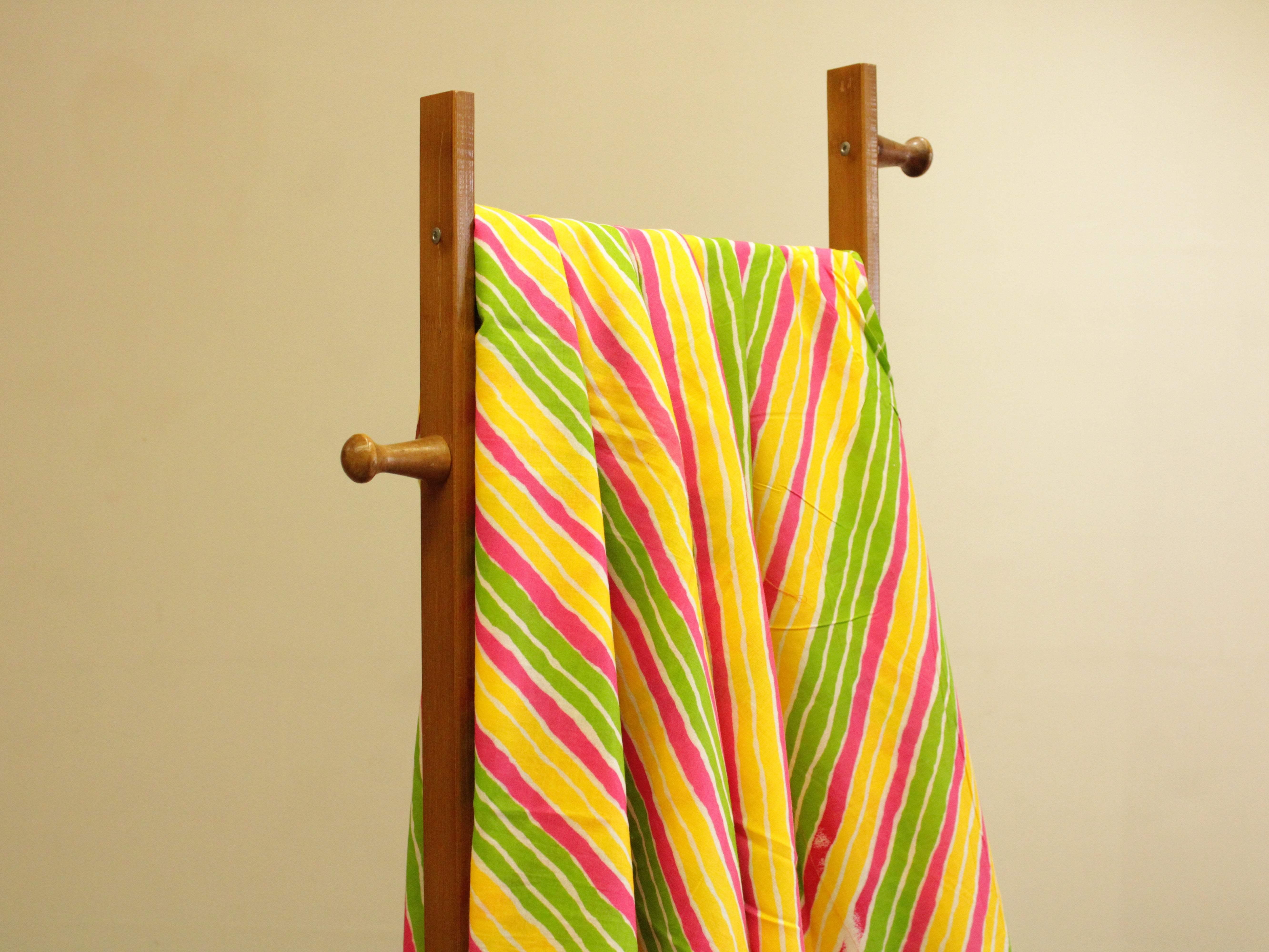 Premium cotton leheriya printed fabric - M'Foks