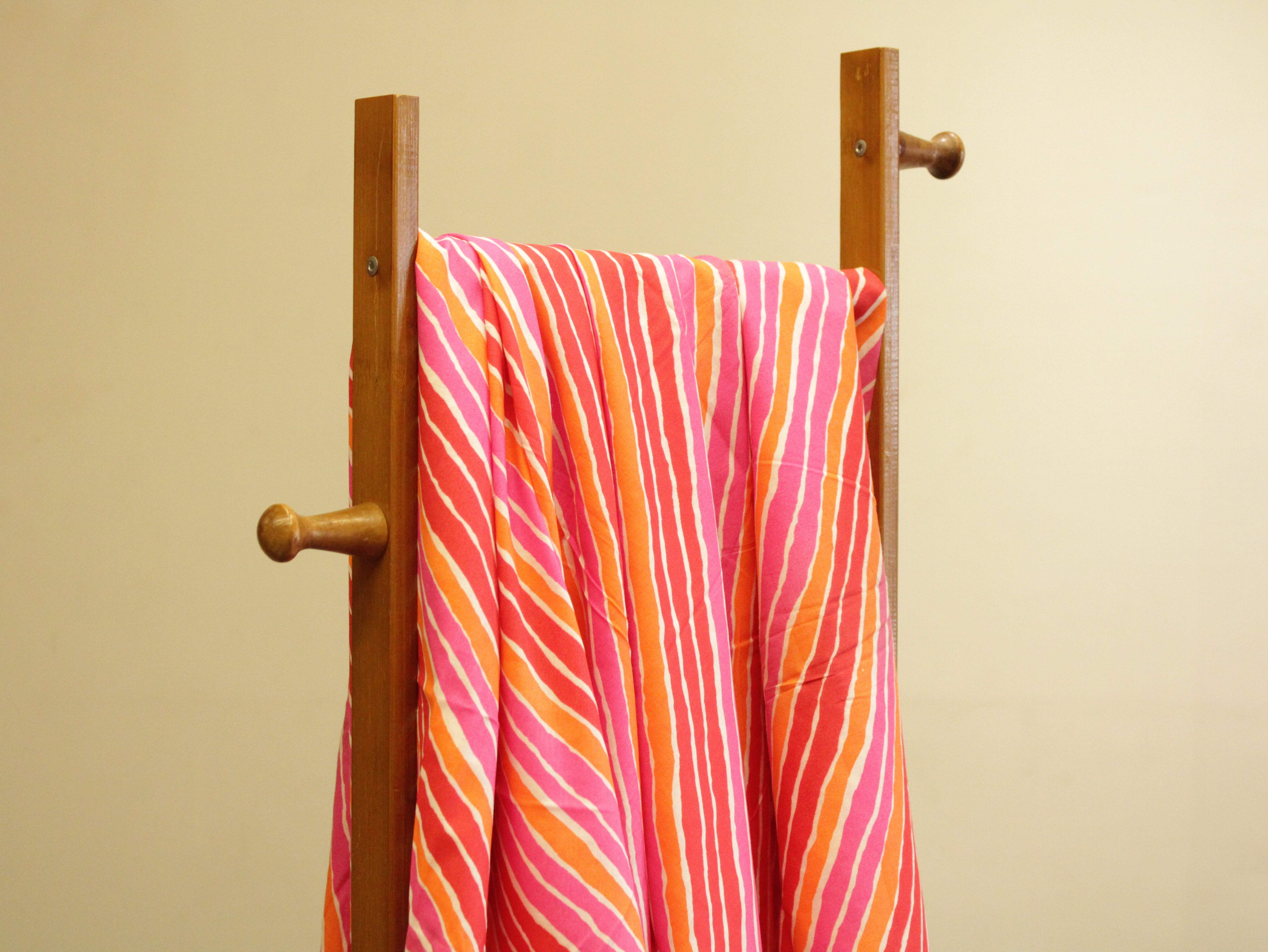 Premium cotton leheriya printed fabric - M'Foks