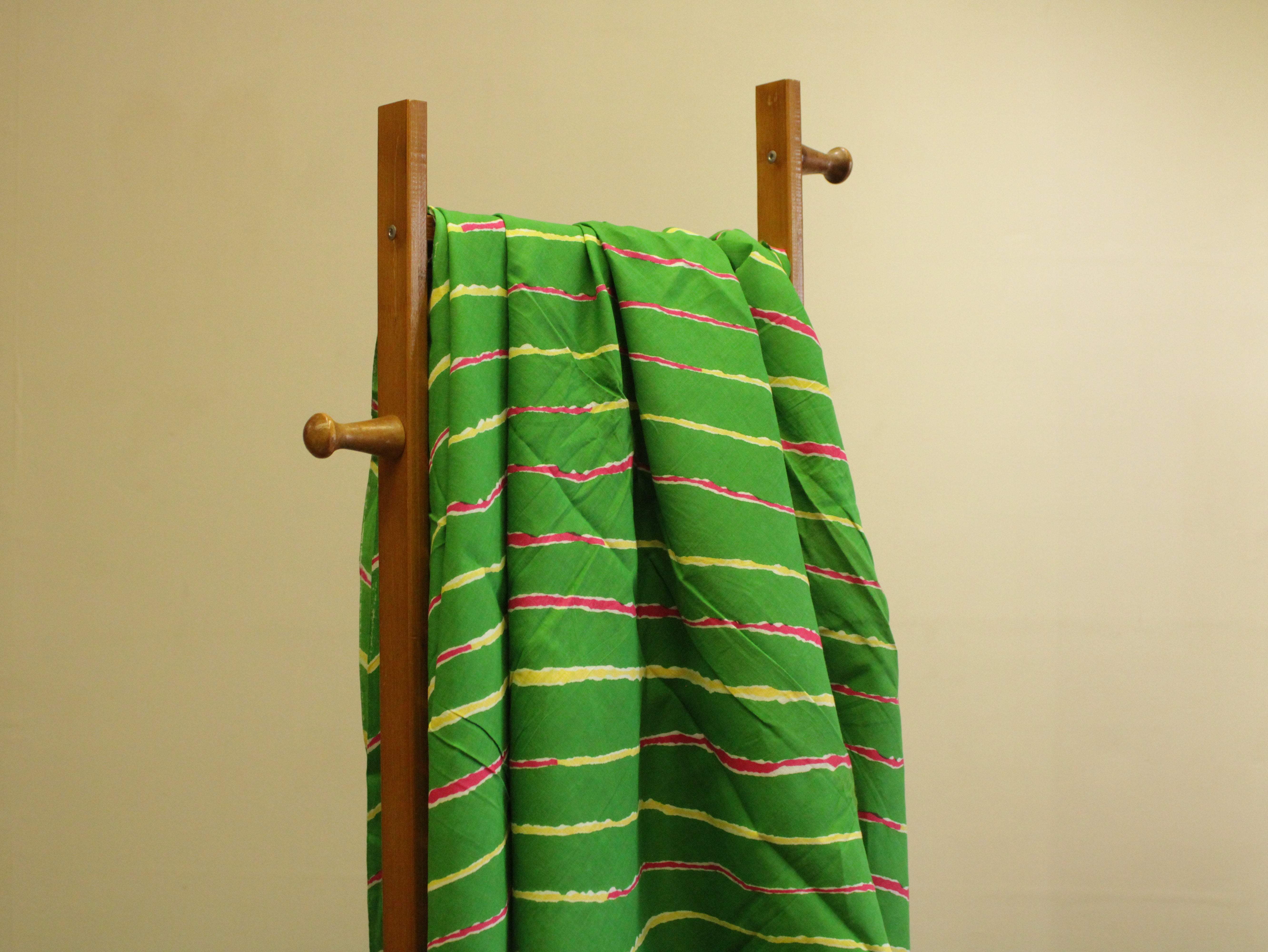 Premium cotton leheriya printed fabric - M'Foks