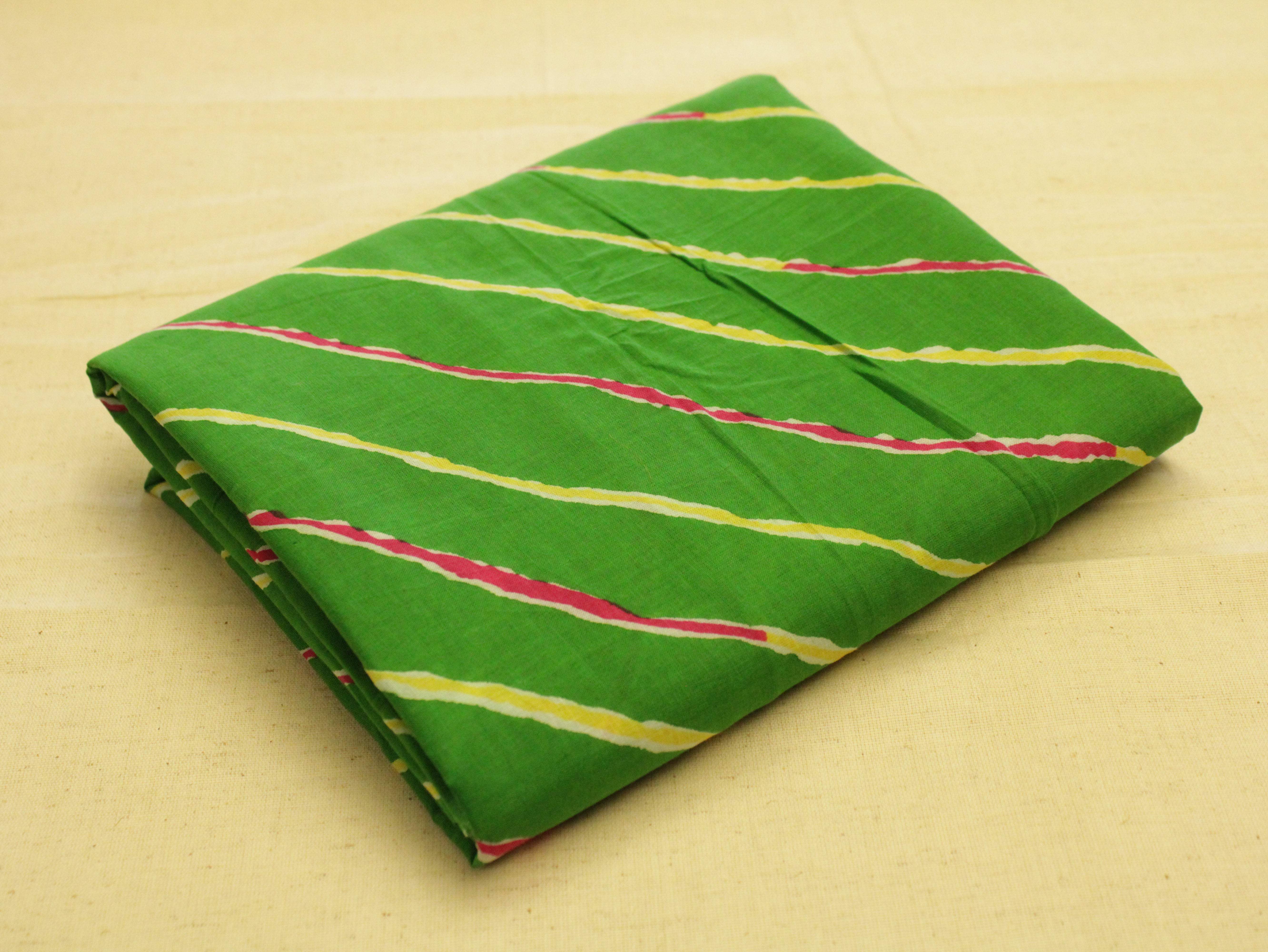 Premium cotton leheriya printed fabric - M'Foks