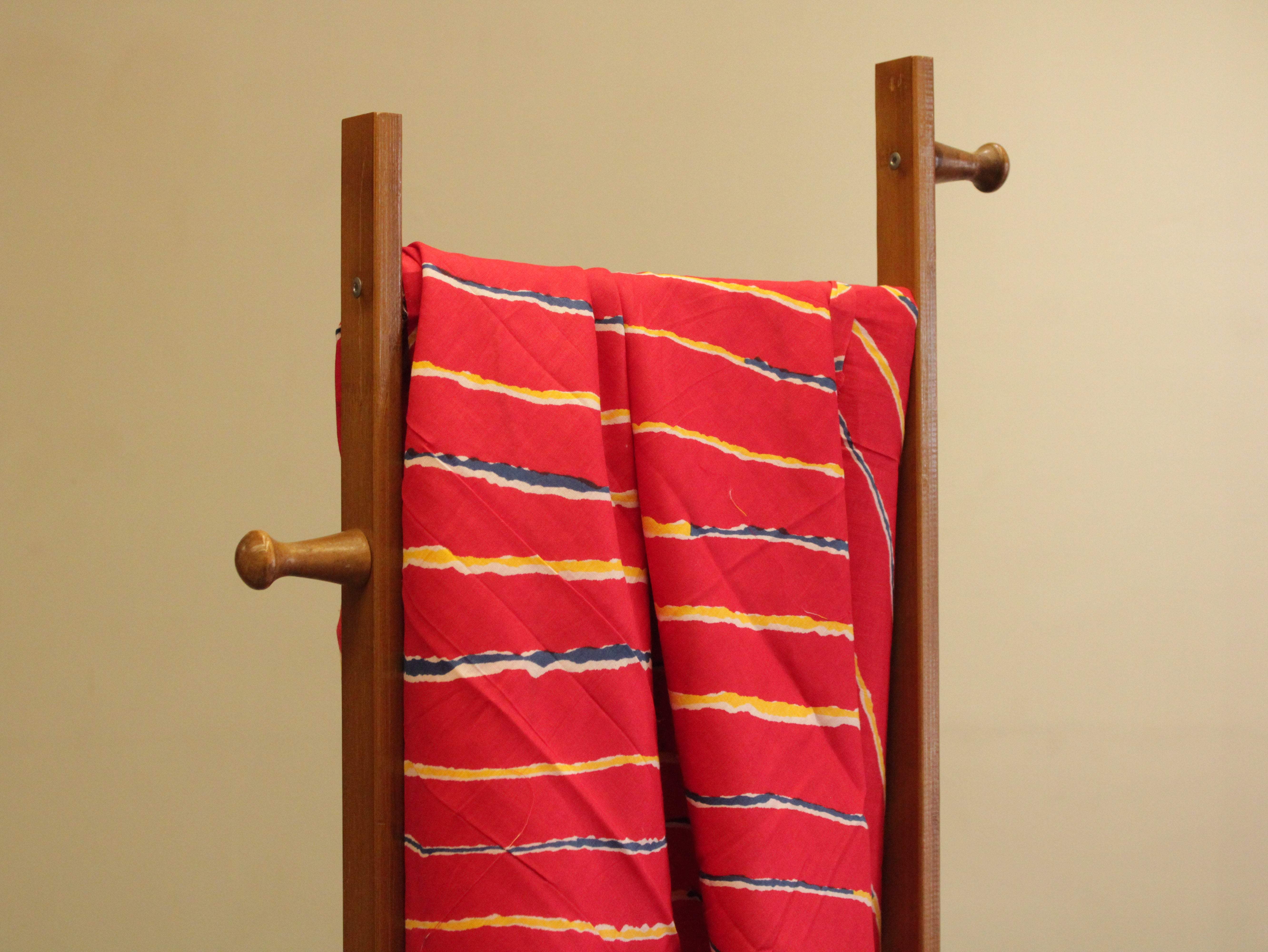 Premium cotton leheriya printed fabric - M'Foks