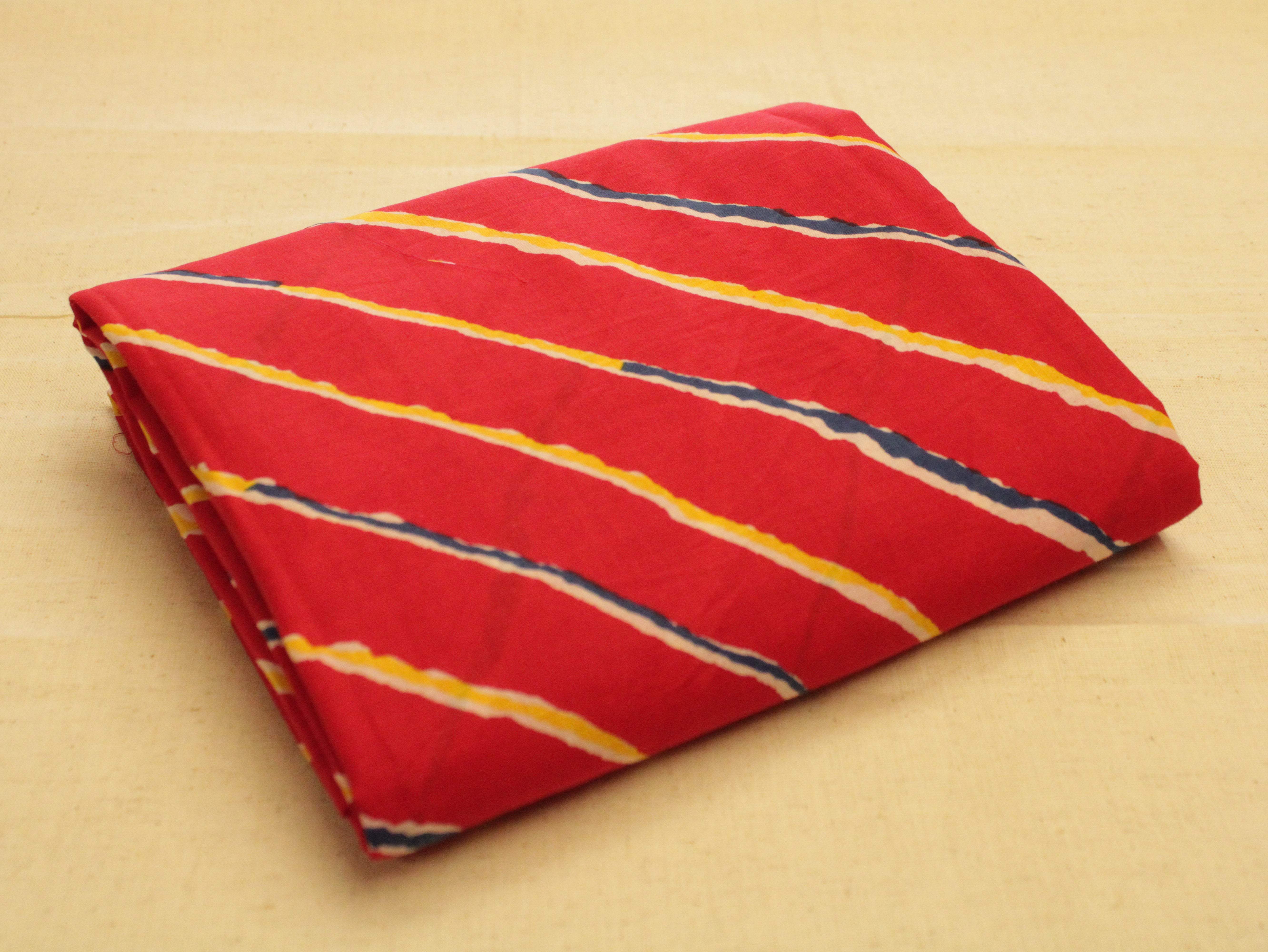 Premium cotton leheriya printed fabric - M'Foks