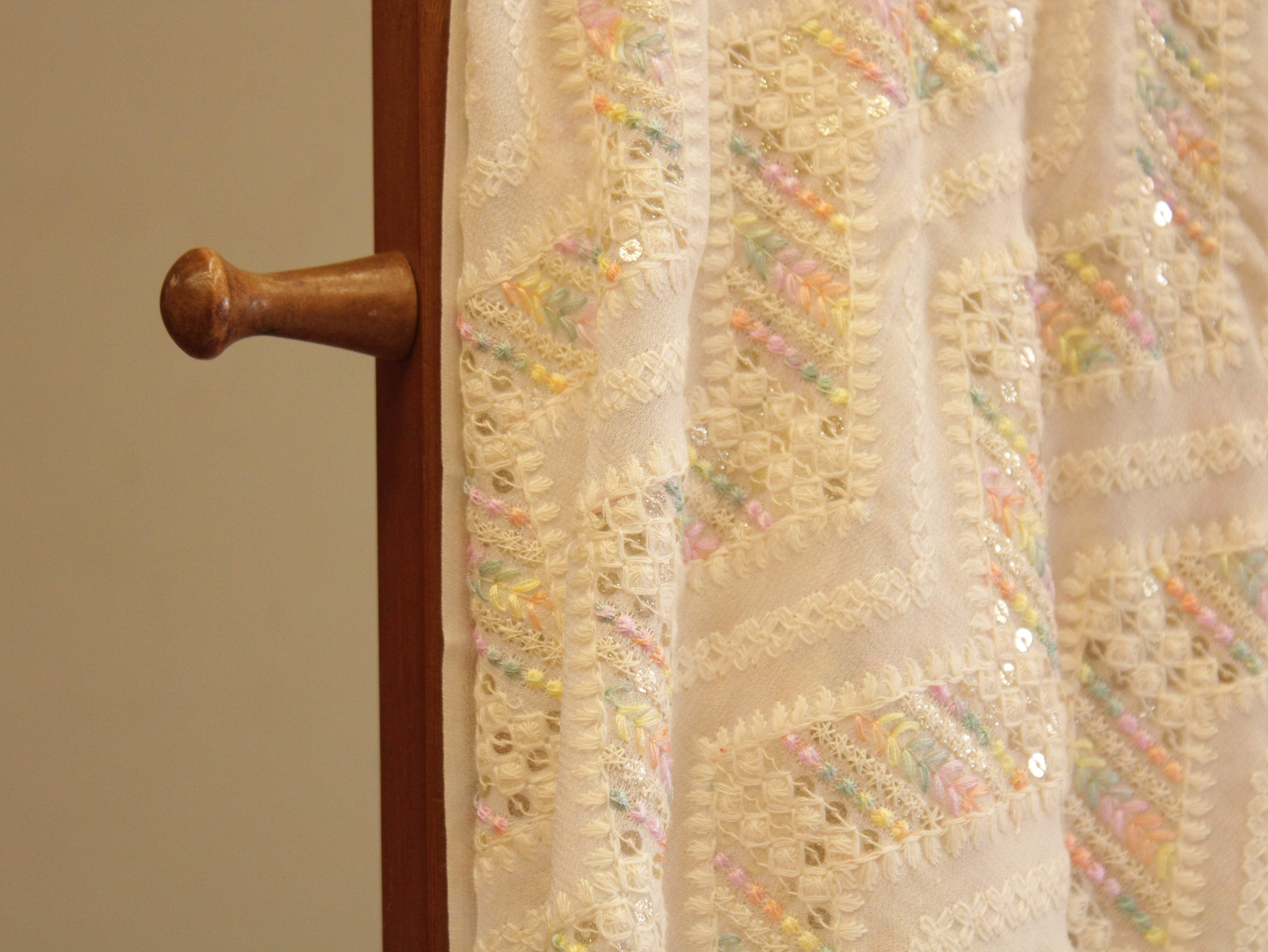 Celestial : Georgette Multi Thread Work fabric - M'Foks