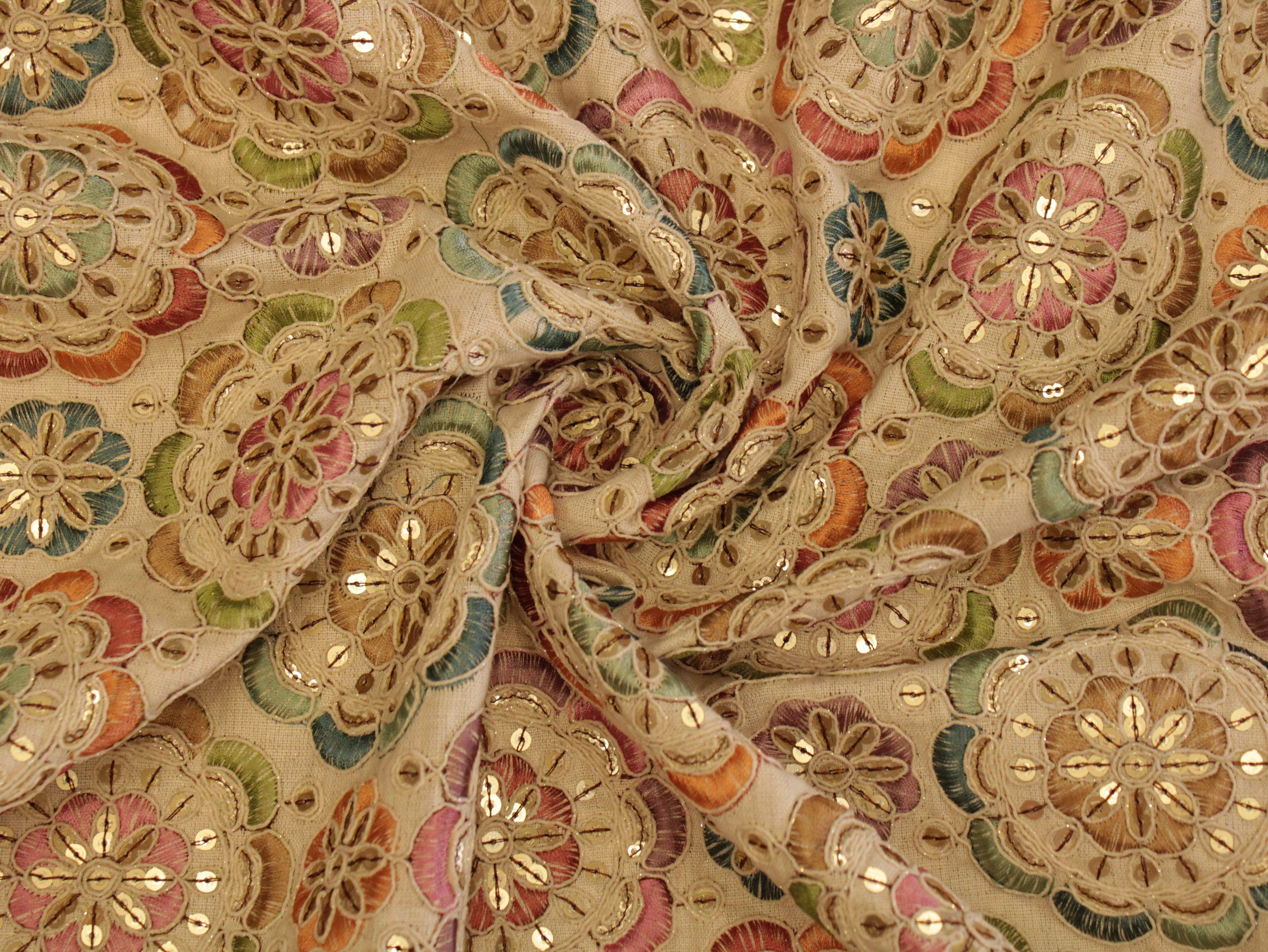 Premium Thread Work Fabric for Indowestern & Family Ensembles - M'Foks