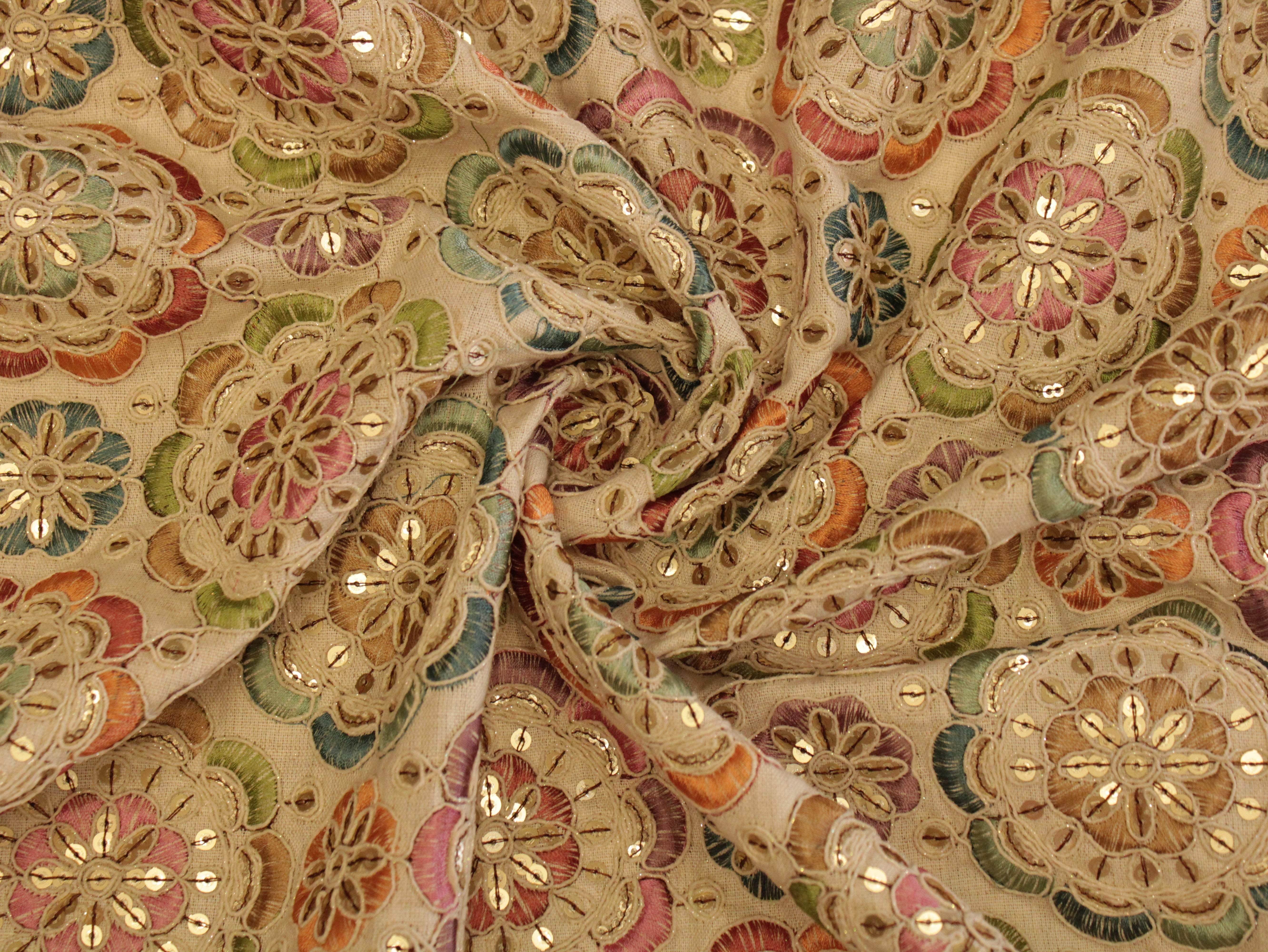Premium Thread Work Fabric for Indowestern & Family Ensembles - M'Foks