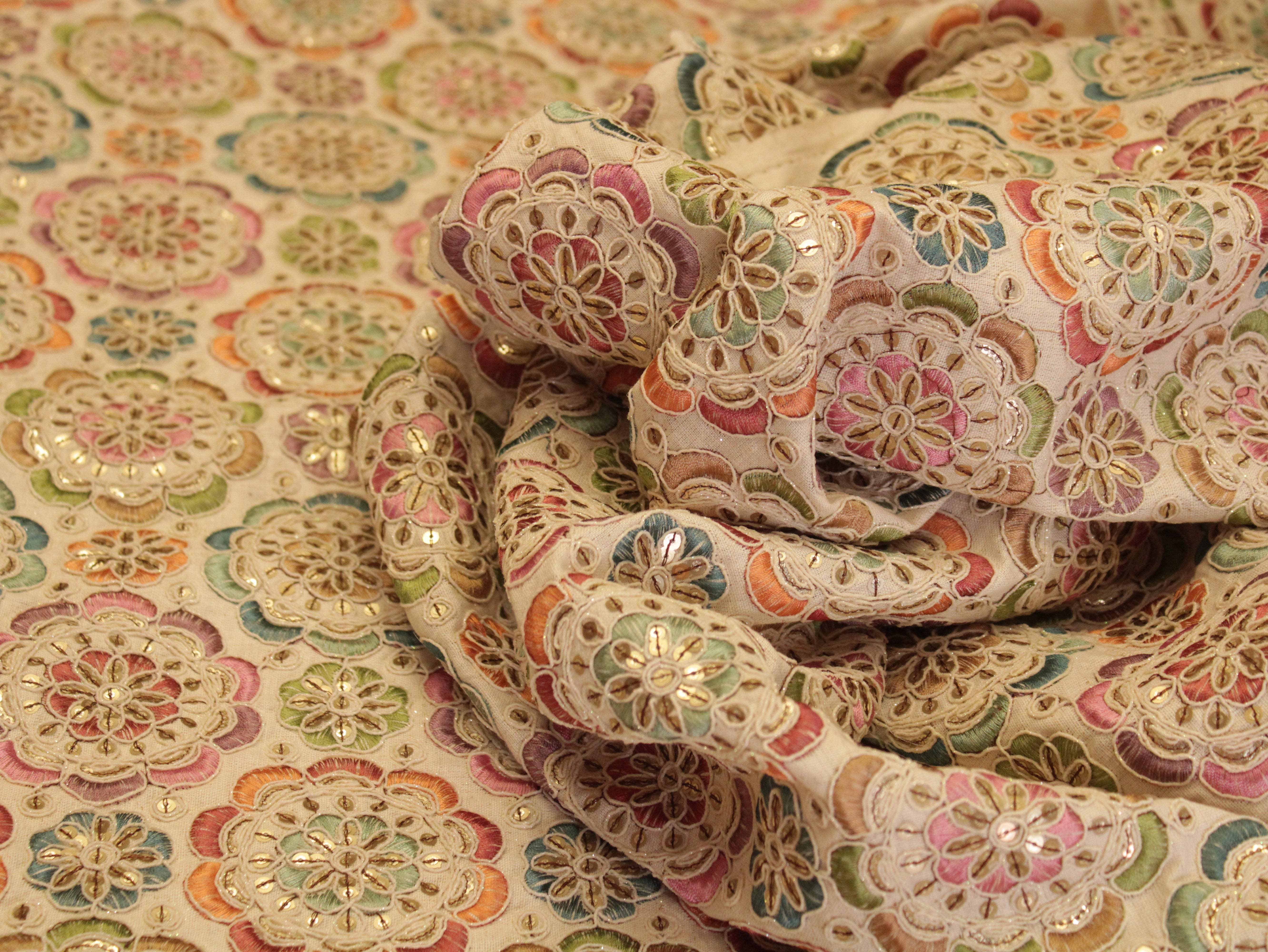 Premium Thread Work Fabric for Indowestern & Family Ensembles - M'Foks