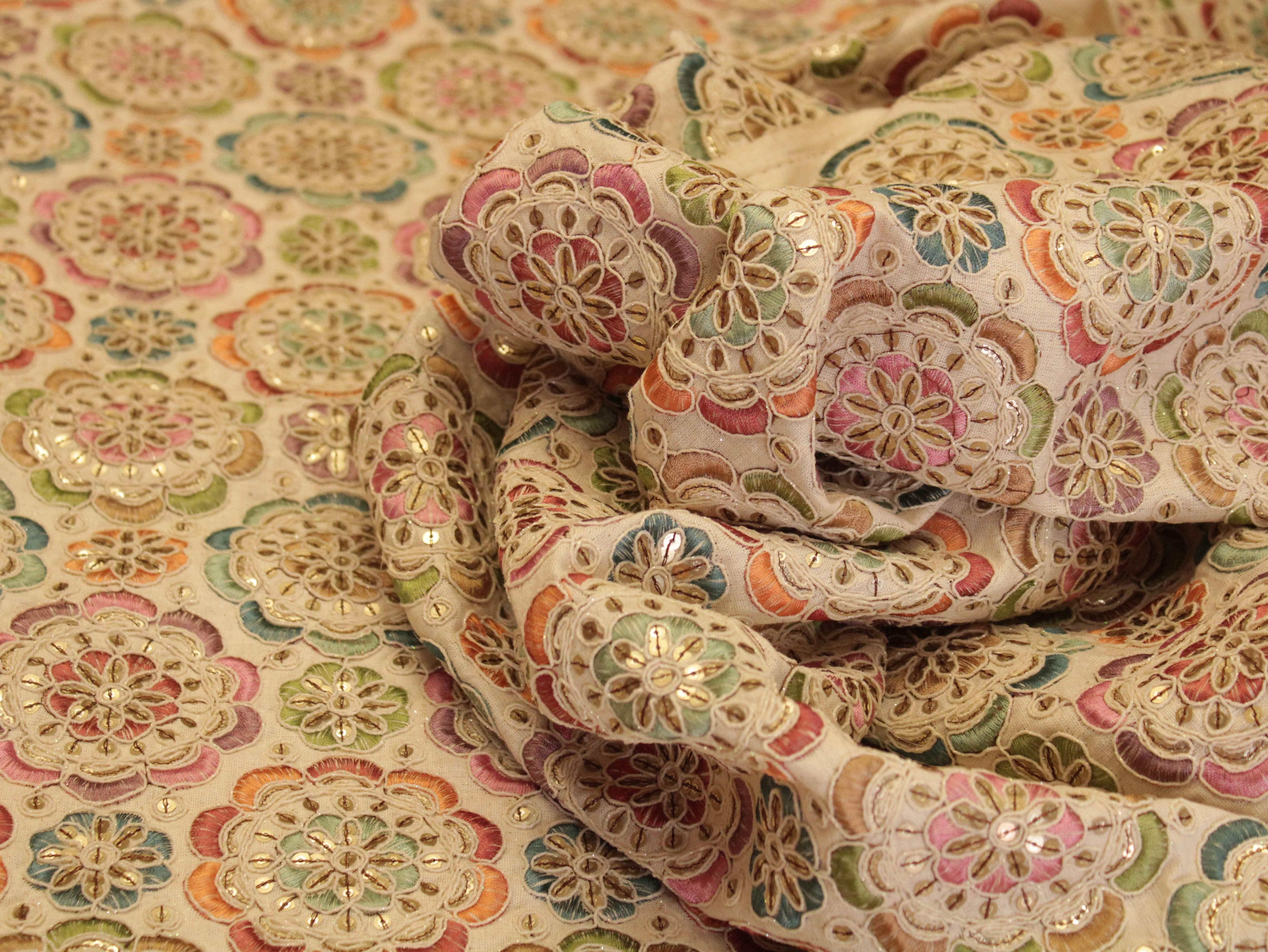 Premium Thread Work Fabric for Indowestern & Family Ensembles - M'Foks