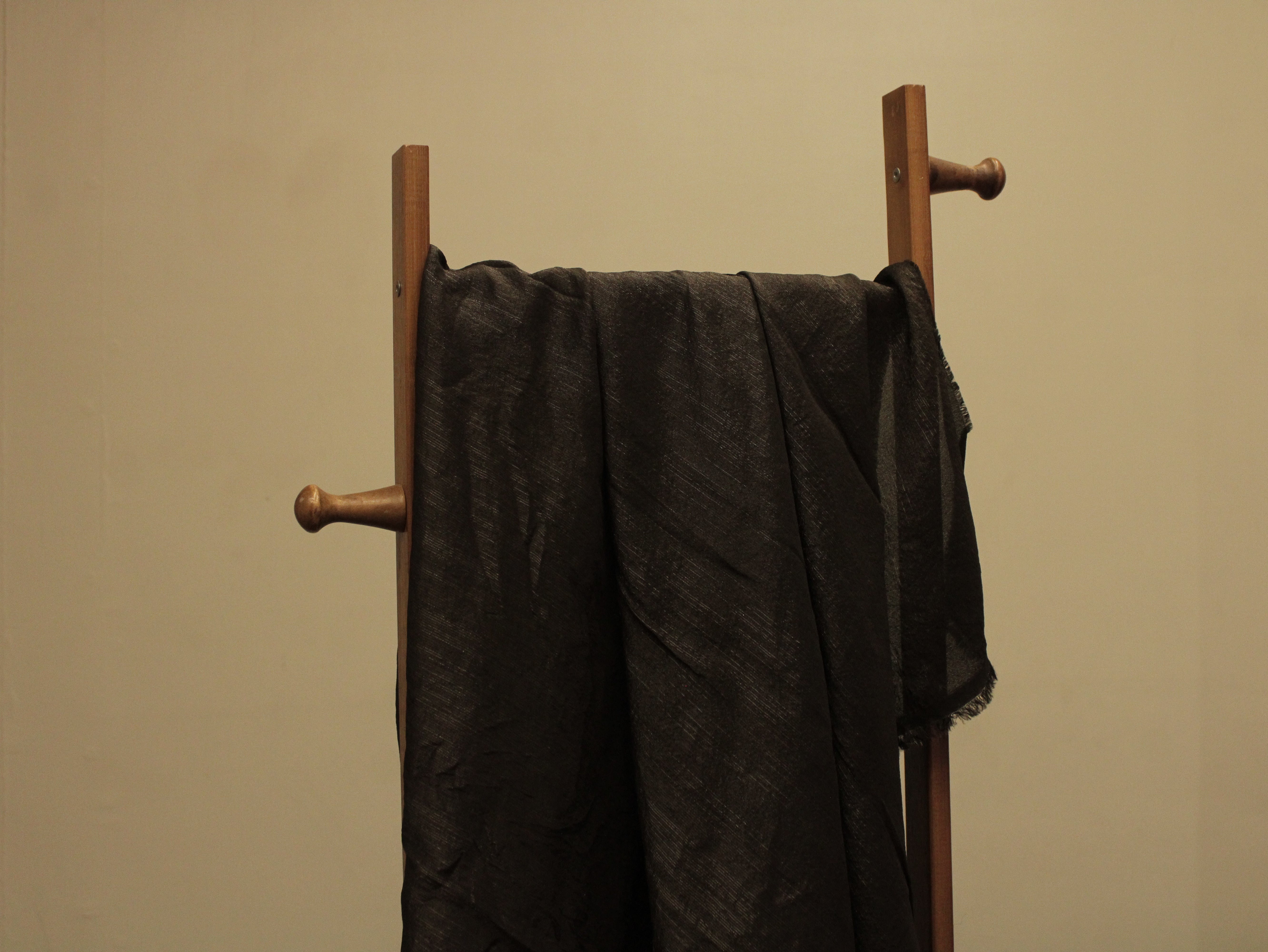 Plain dyed Tissue Silk Fabric - Coffee