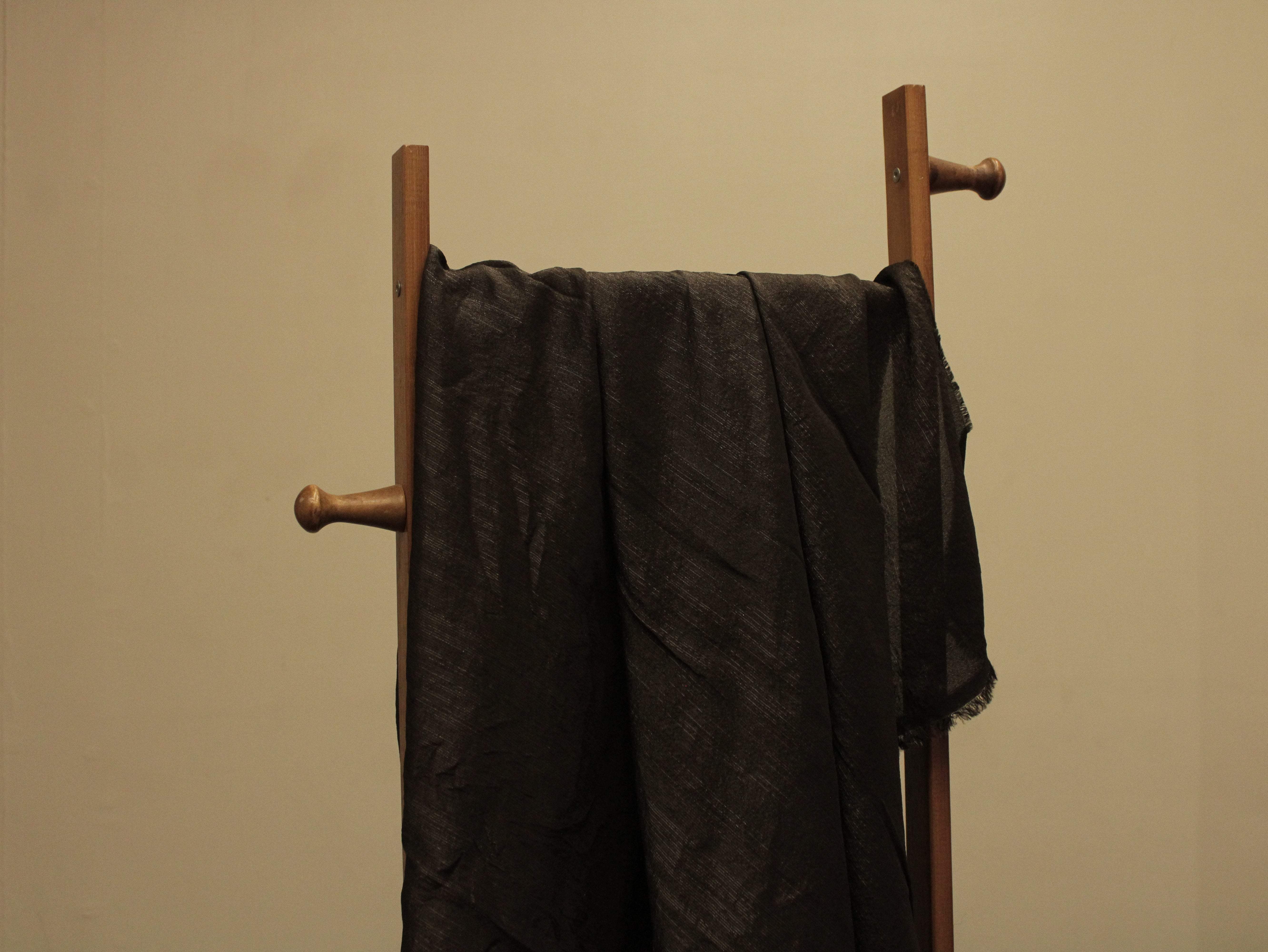 Plain dyed Tissue Silk Fabric - Coffee - M'Foks