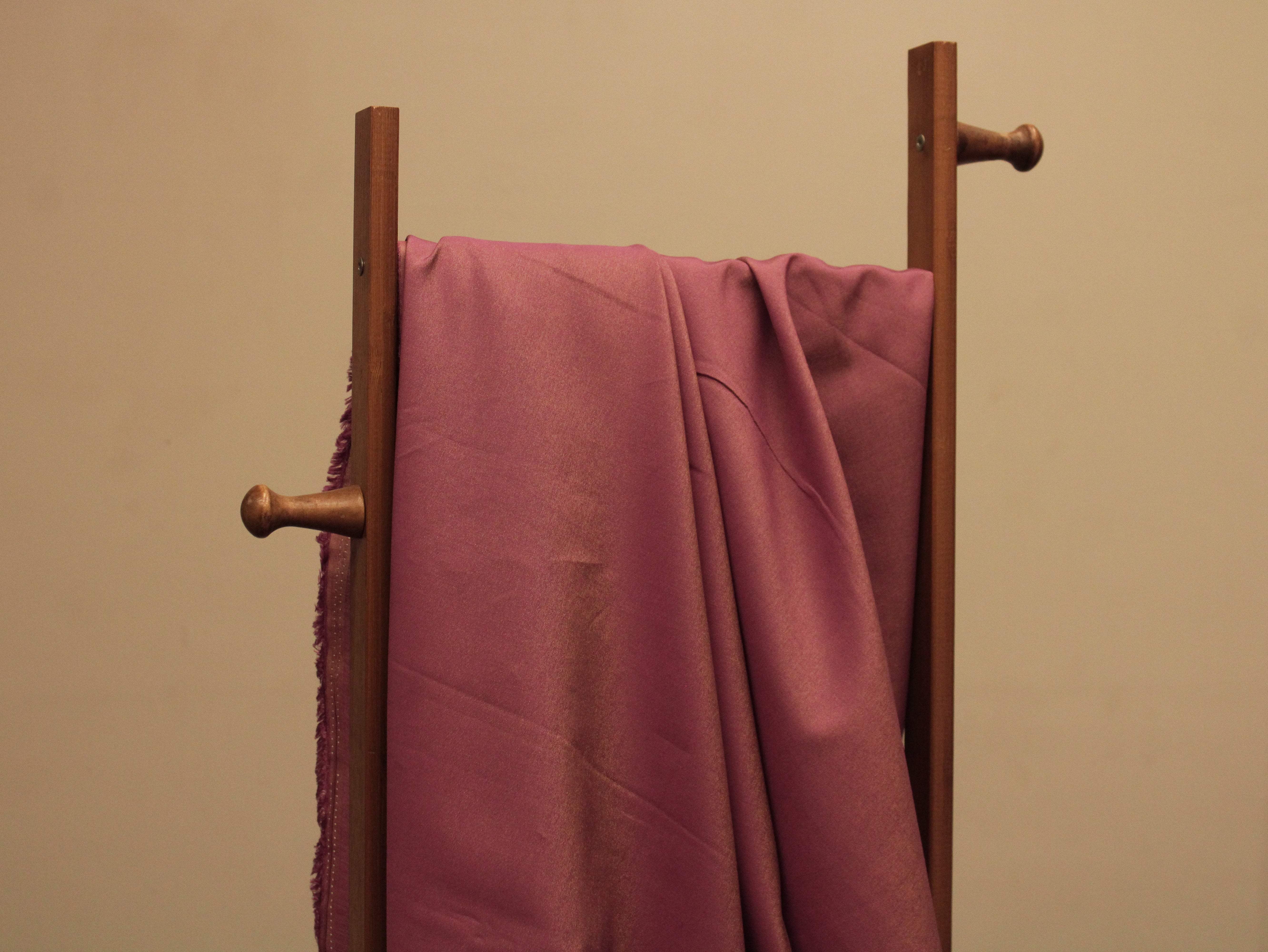 Plain dyed Glitter Tissue Silk Fabric - Onion - M'Foks