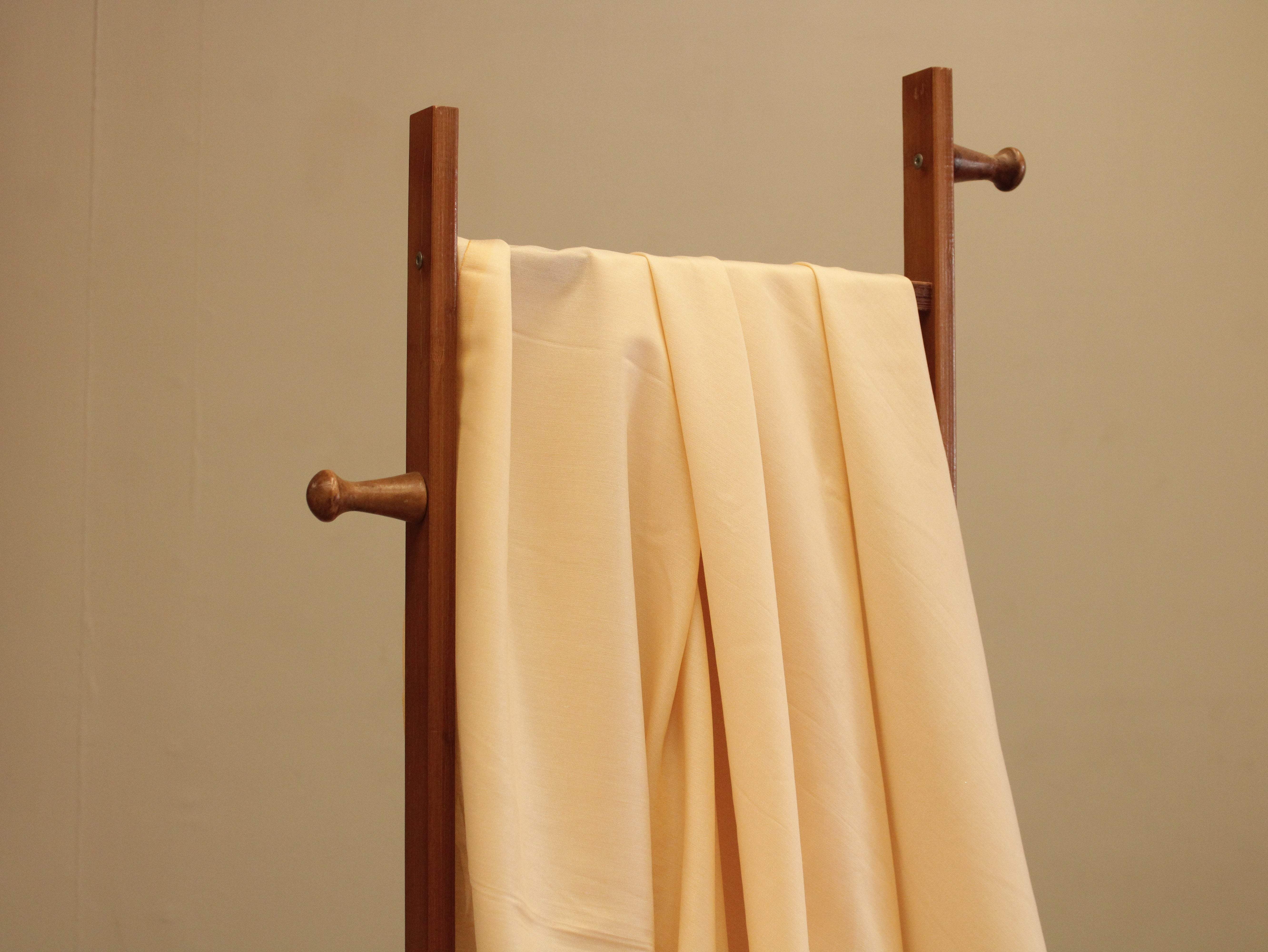 Plain Cotton Silk Fabric - Beige - M'Foks