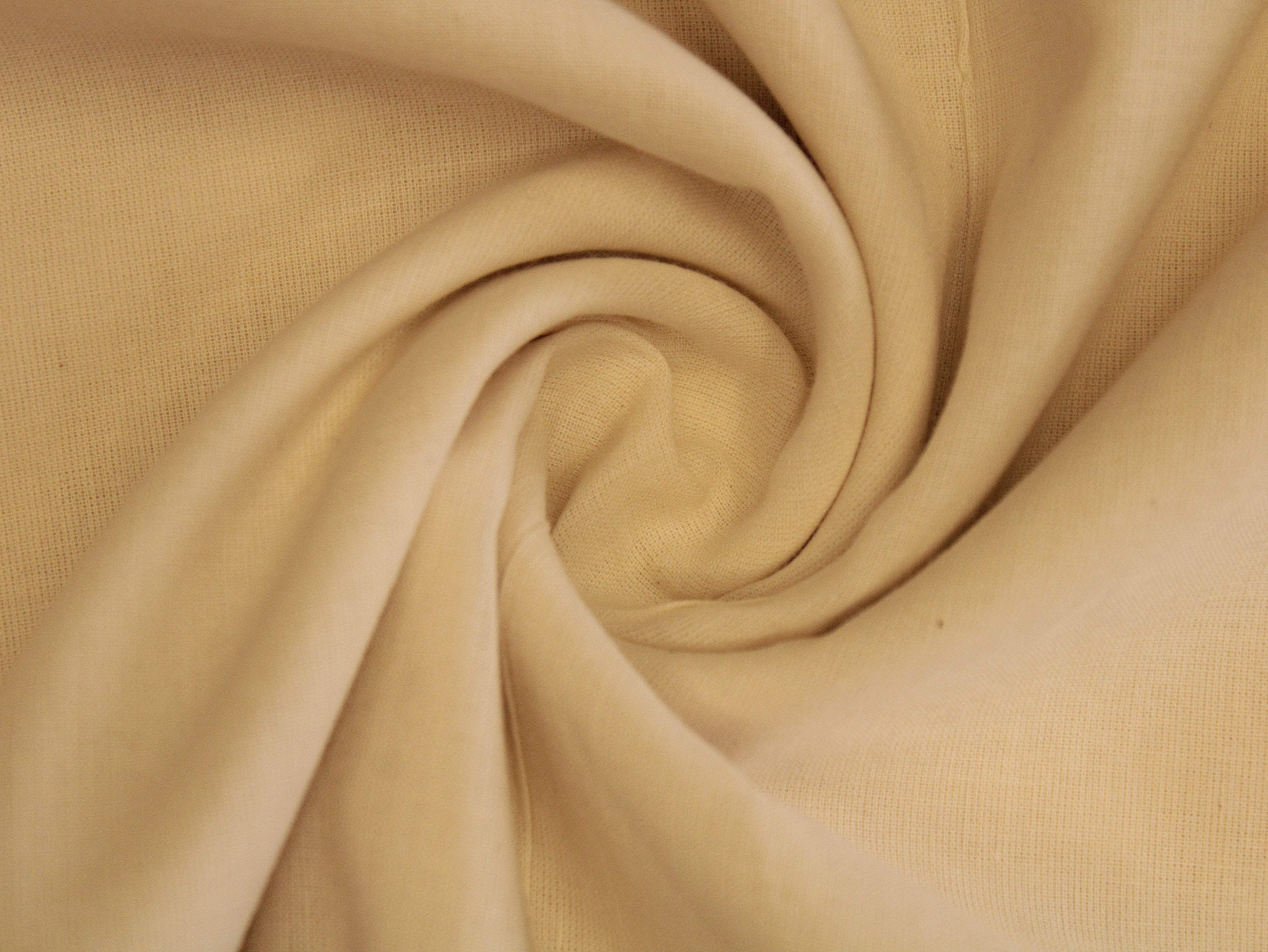 Plain Cora Cotton Cambric Fabric - Raw White Dyeable - M'Foks