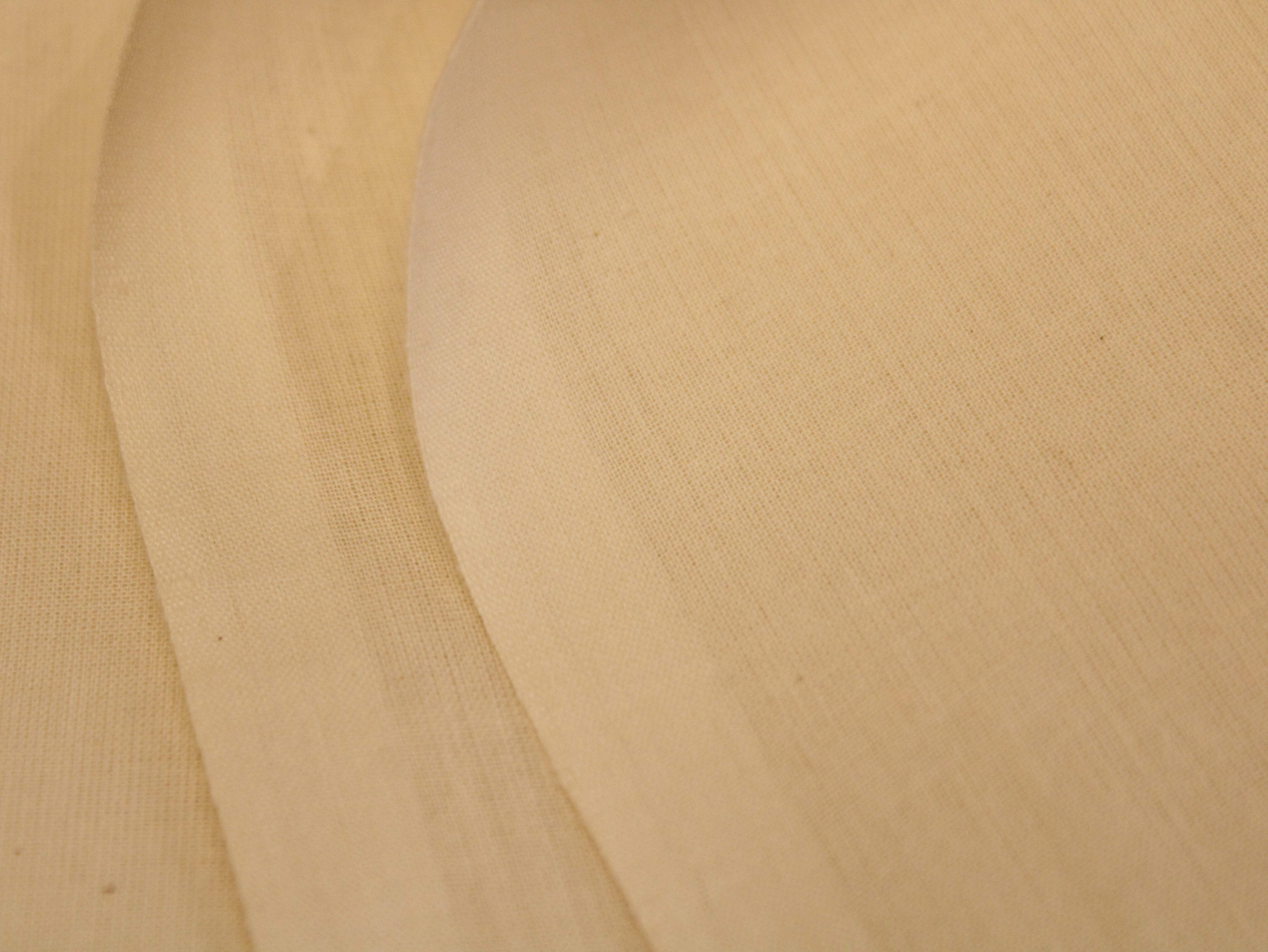 Plain Cora Cotton Cambric Fabric - Raw White Dyeable - M'Foks