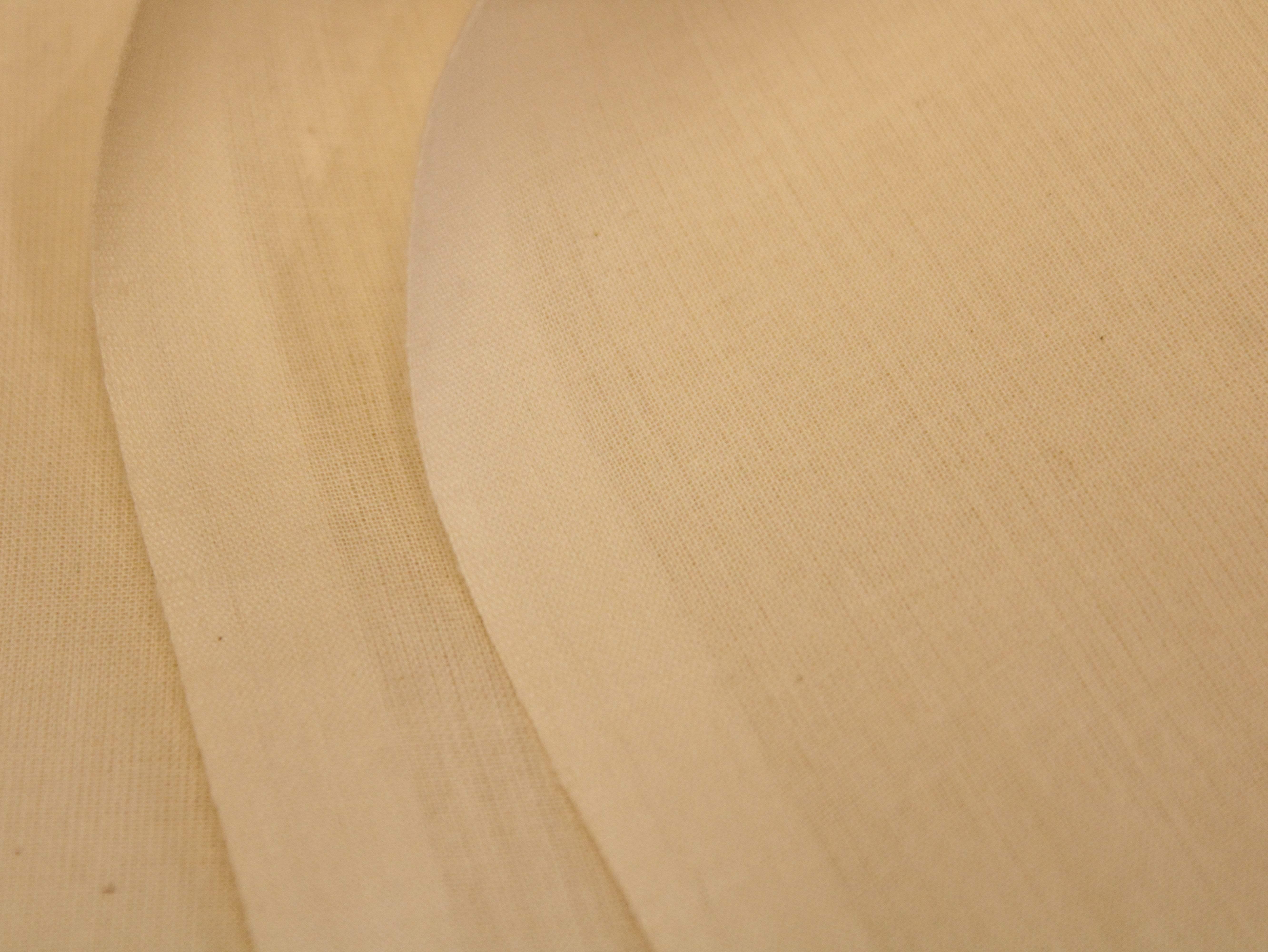 Plain Cora Cotton Cambric Fabric - Raw White Dyeable - M'Foks