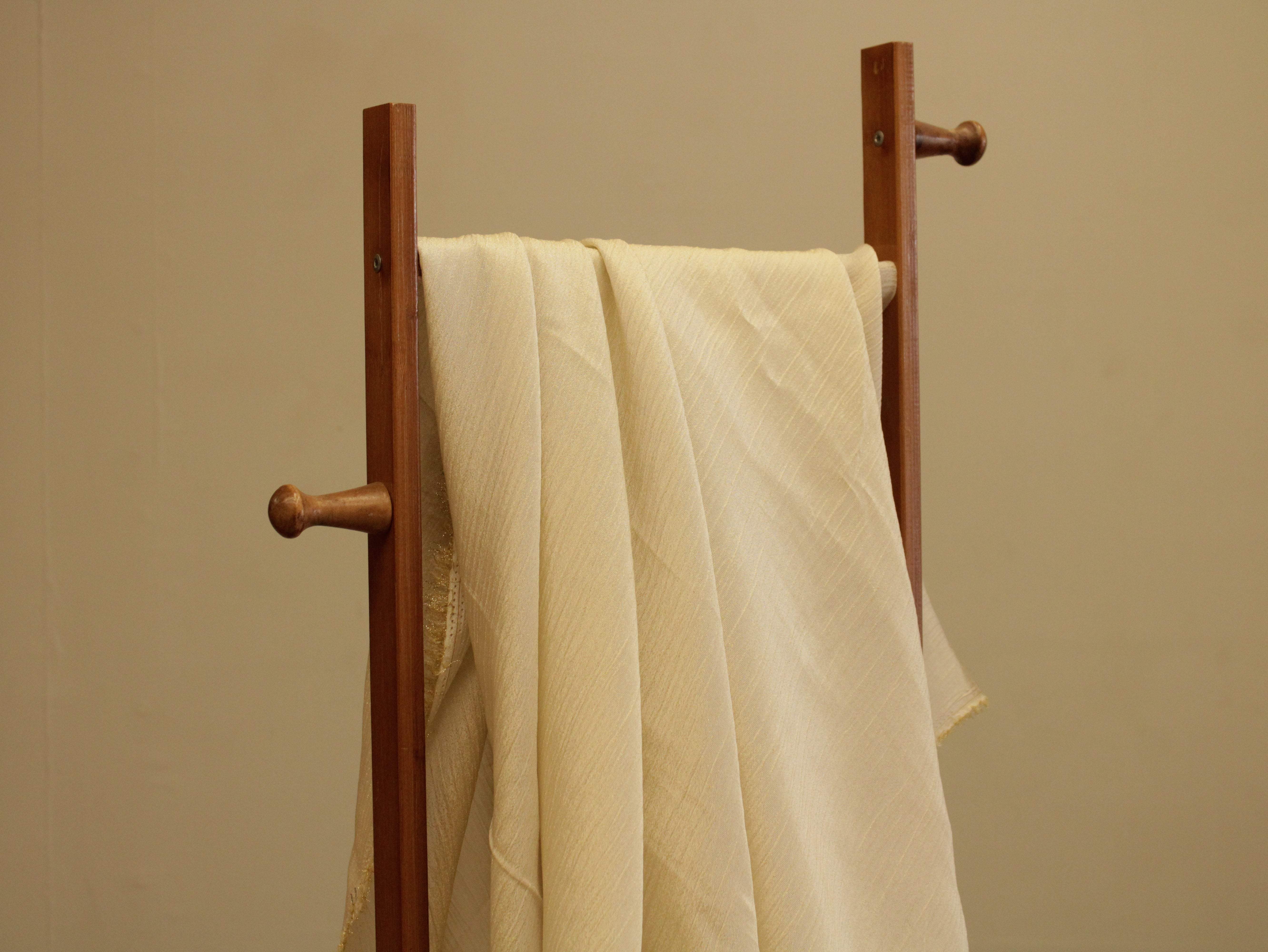 Dyeable Crush Tissue Silk Fabric - Golden - M'Foks