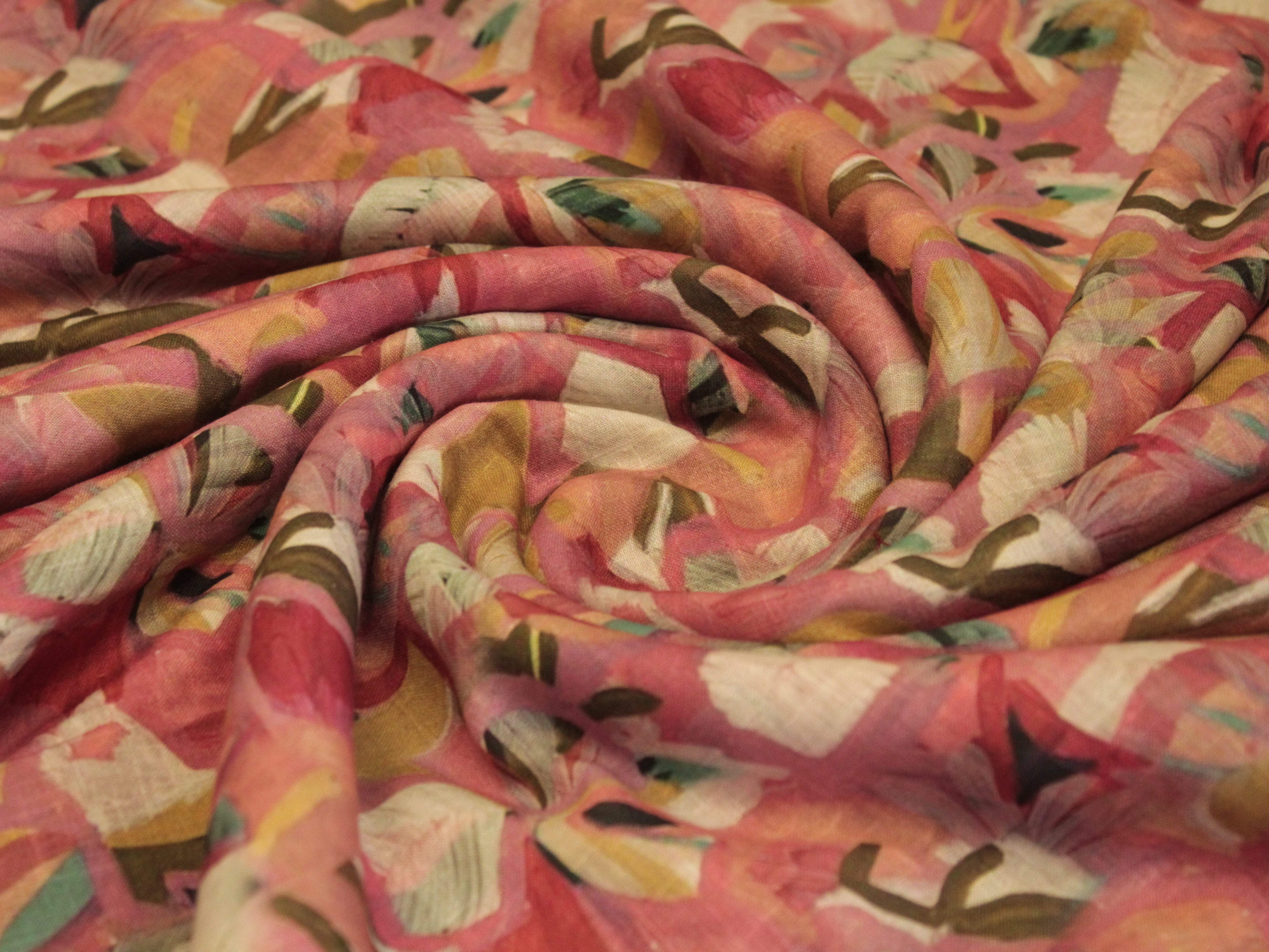 Art Linen Cotton Digital Printed Fabric - M'Foks
