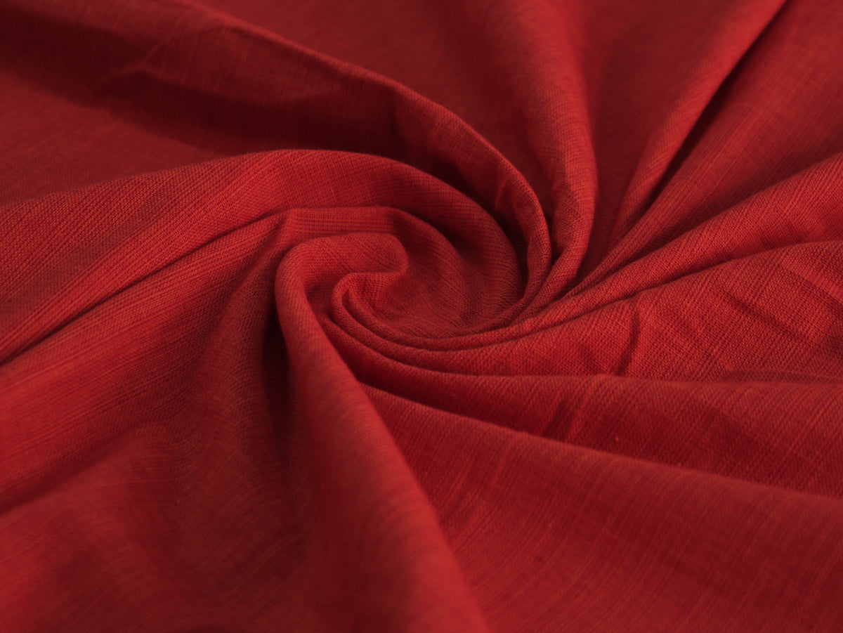 Tissu uni métier à tisser en pur coton, 112 cm de large - Marron clair