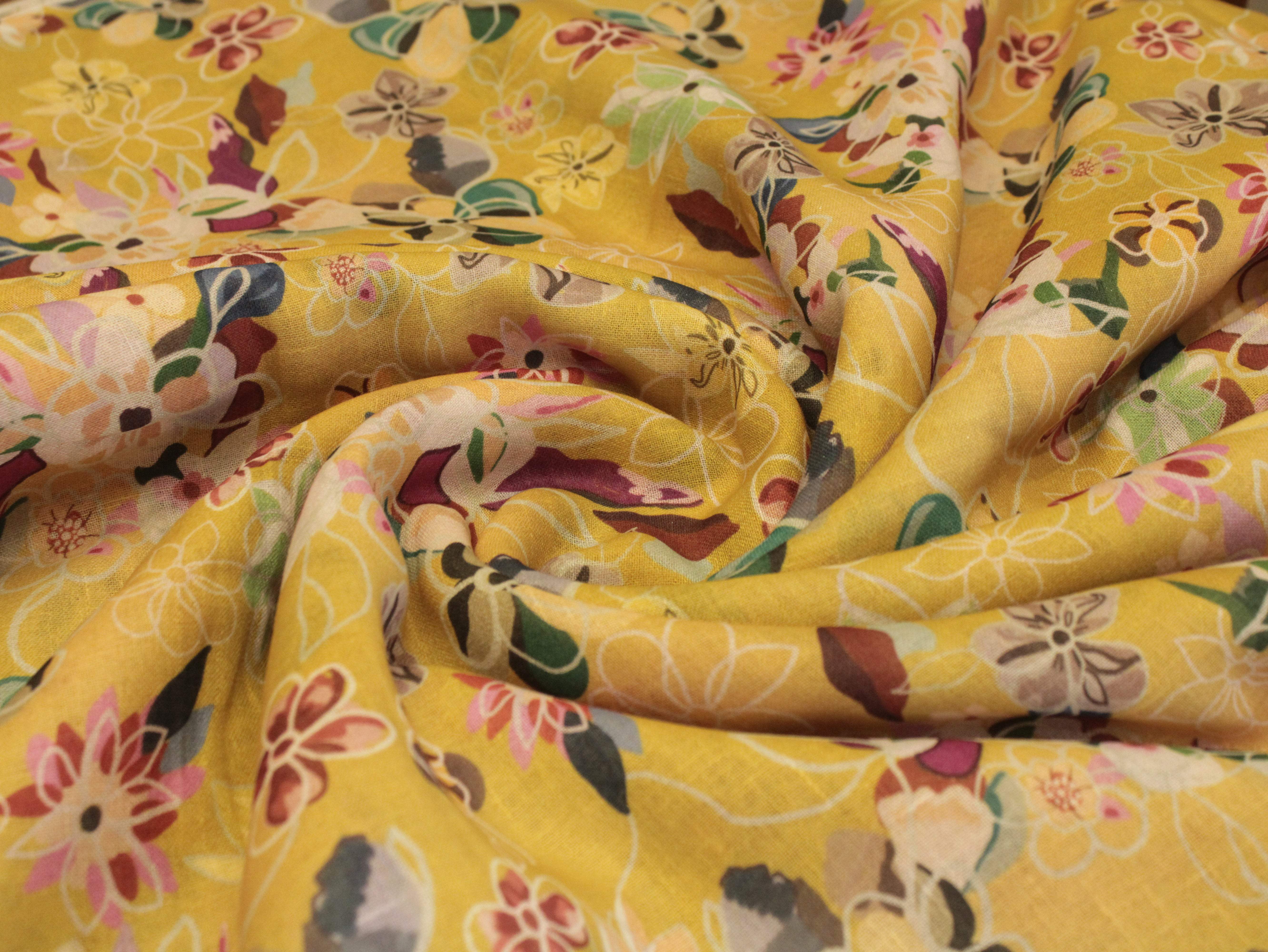 Art Linen Cotton Digital Printed Fabric - M'Foks