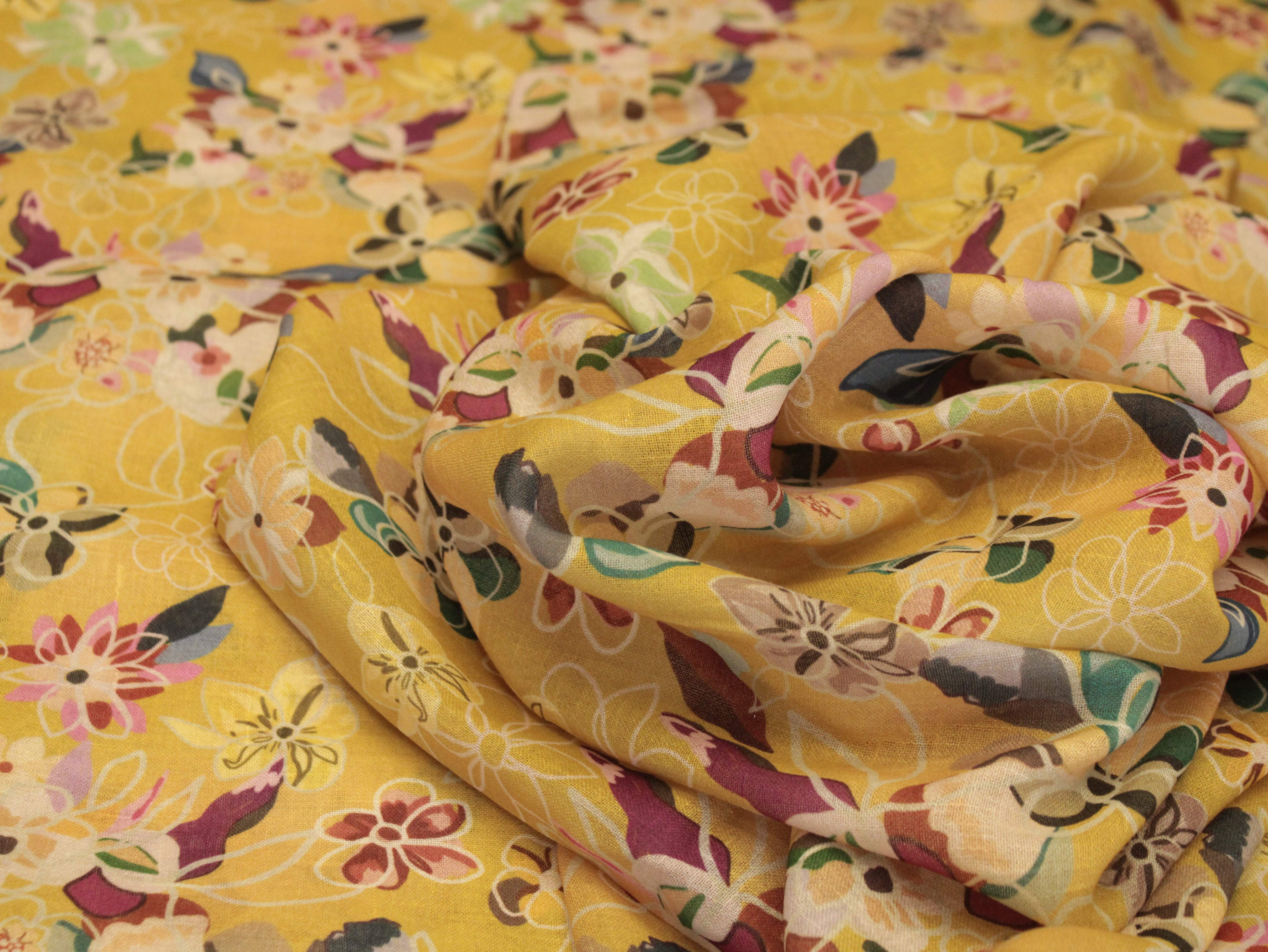 Art Linen Cotton Digital Printed Fabric - M'Foks