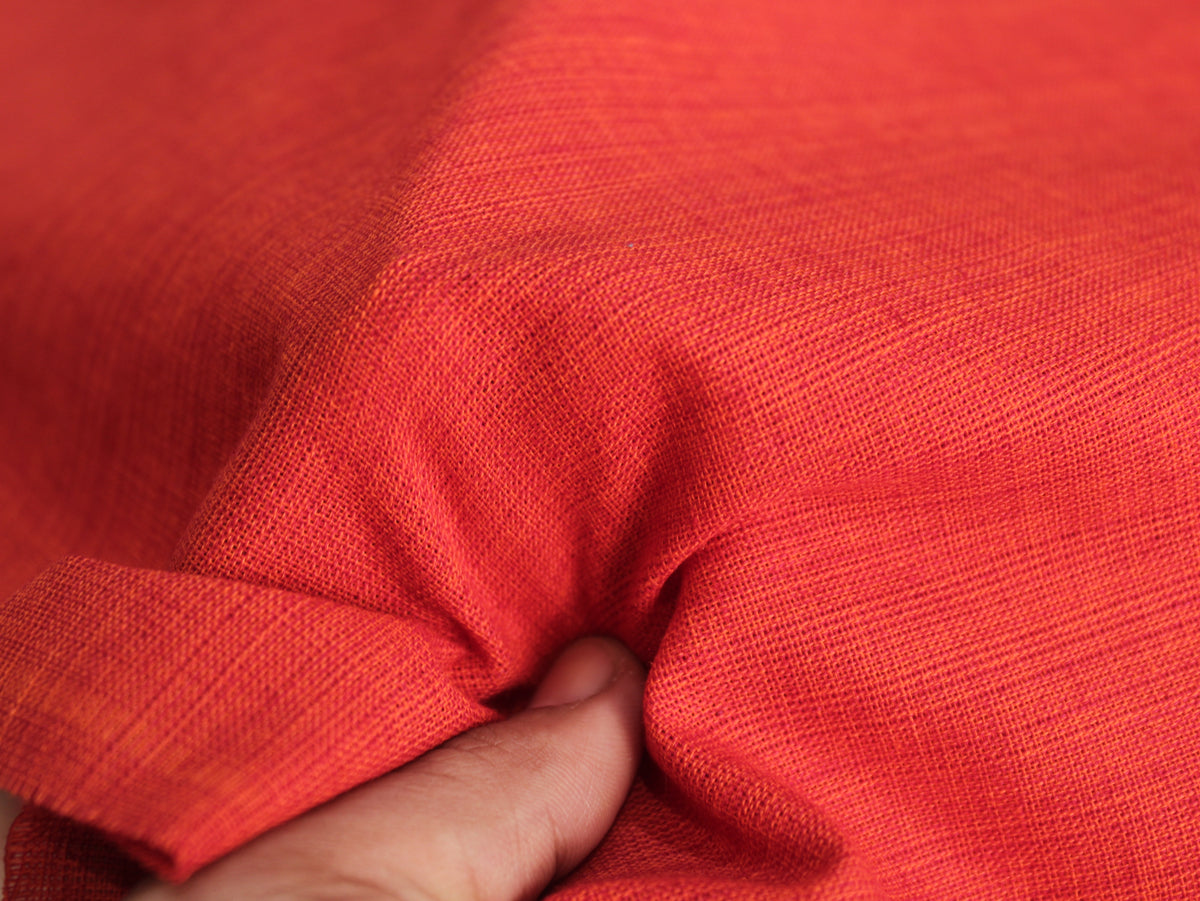 Tissu uni métier à tisser en pur coton, 112 cm de large - Marron clair
