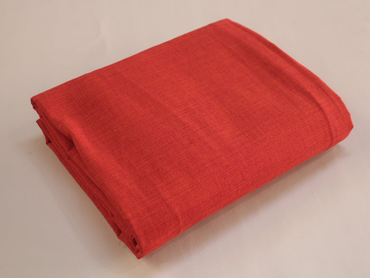 Tissu uni métier à tisser en pur coton, 112 cm de large - Marron clair