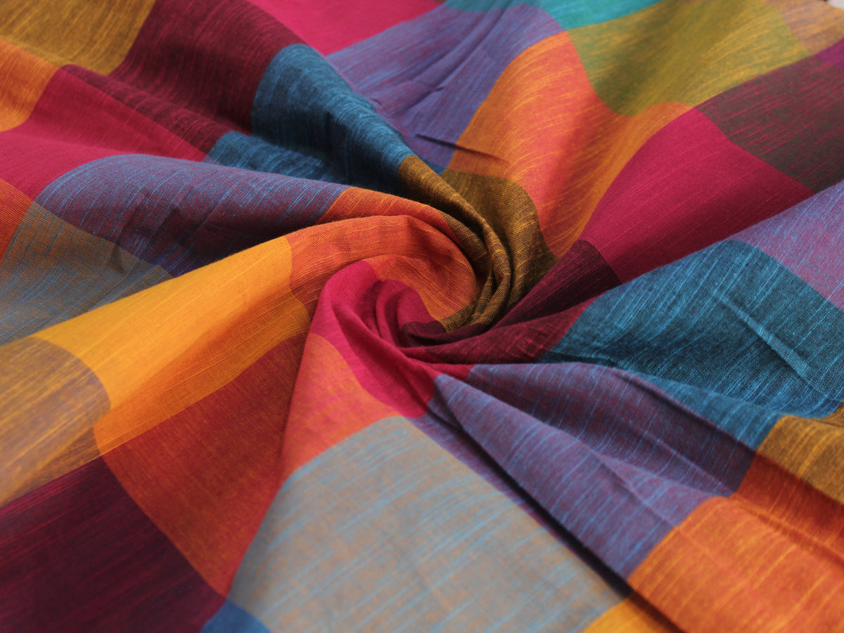 Tissu Seersucker Pur Coton Lavé Qualité 44 Pouces | Seersucker À Carreaux
