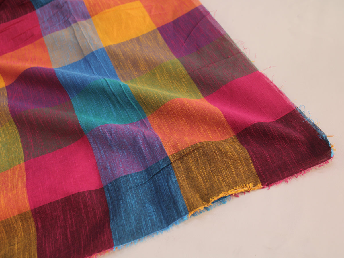Tissu Seersucker Pur Coton Lavé Qualité 44 Pouces | Seersucker À Carreaux