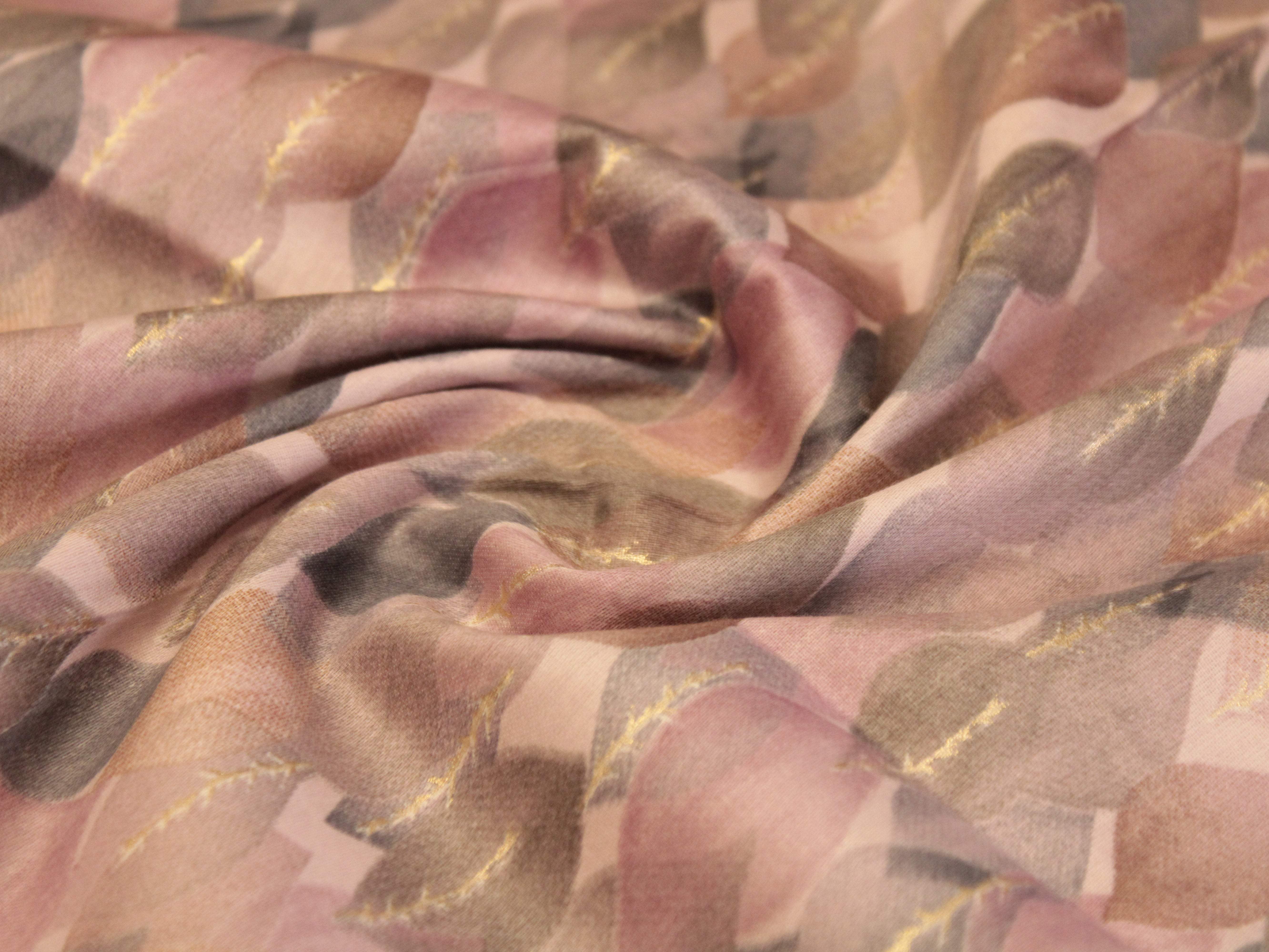 Digital Print Giza Cotton fabric - Pink - M'Foks