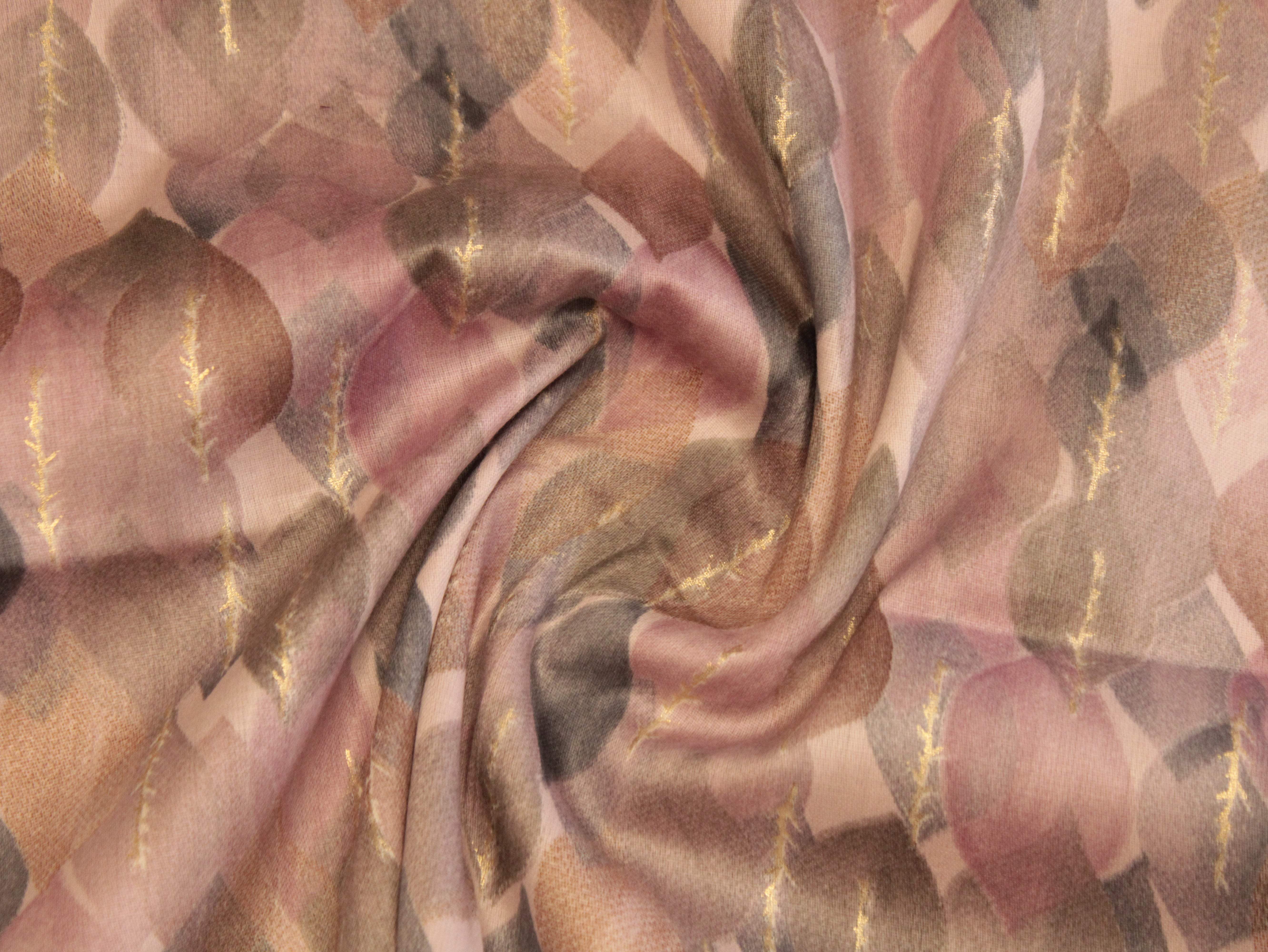 Digital Print Giza Cotton fabric - Pink - M'Foks