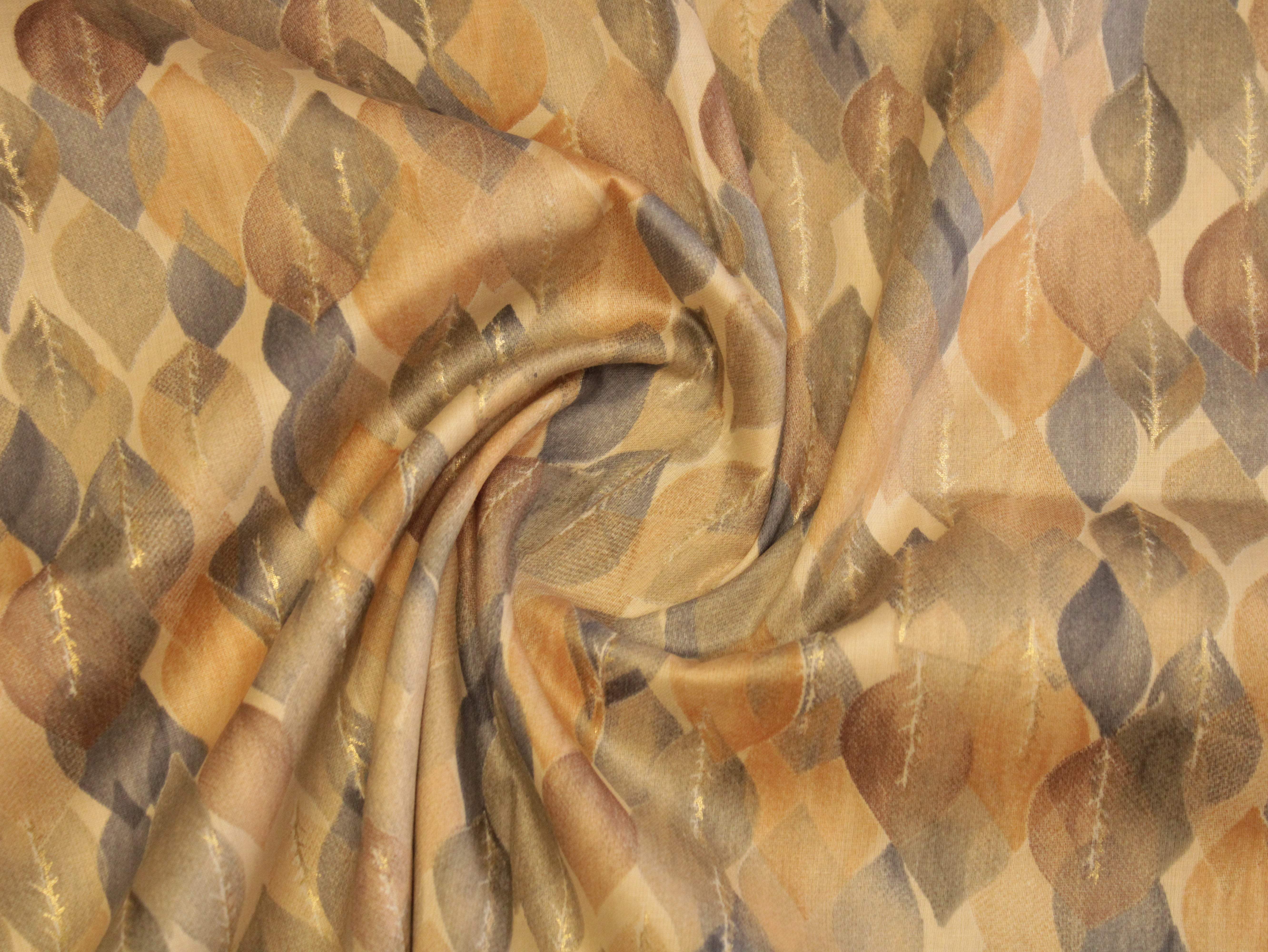 Digital Print Giza Cotton fabric - Yellow - M'Foks