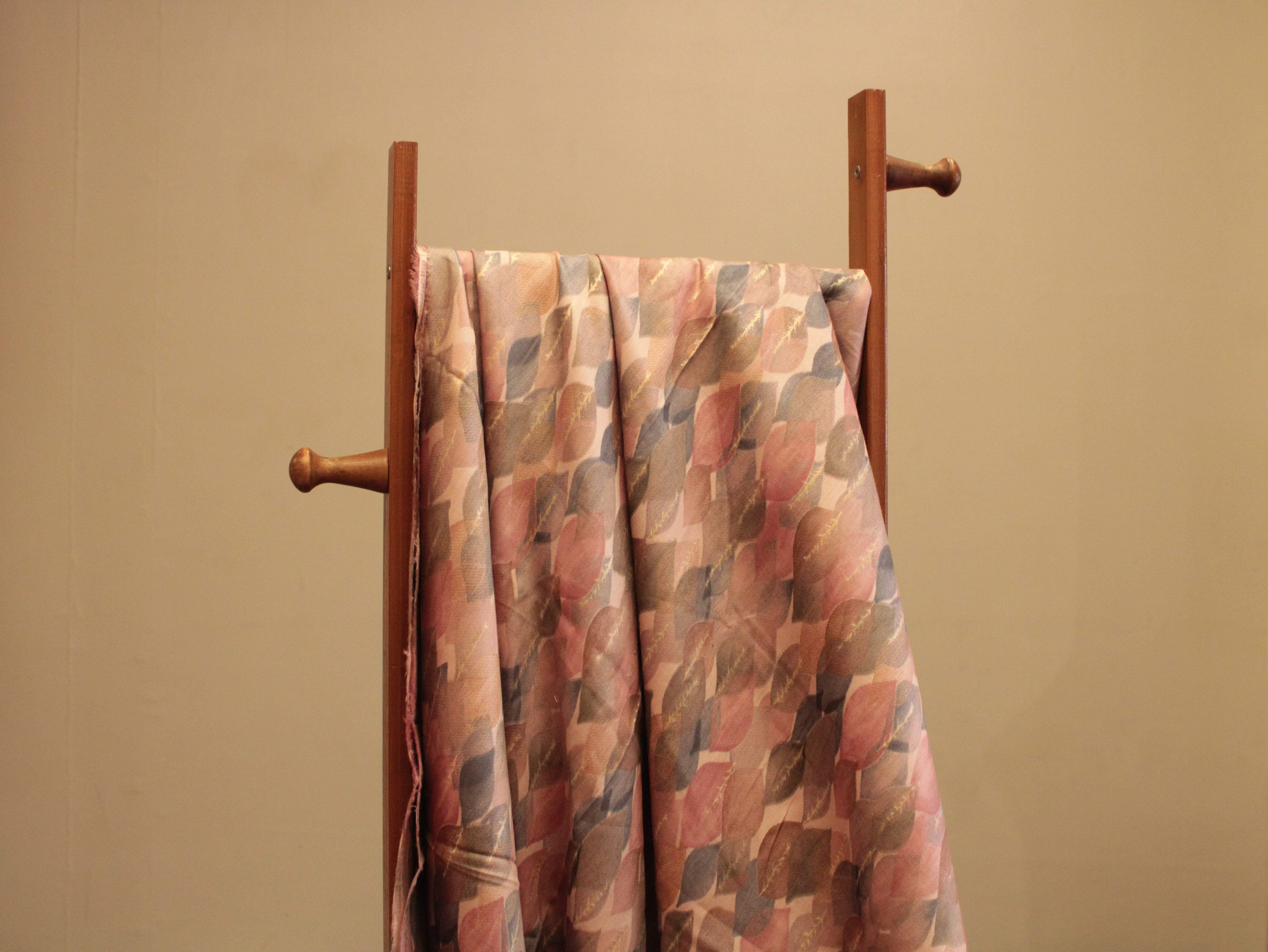Digital Print Giza Cotton fabric - Peach - M'Foks