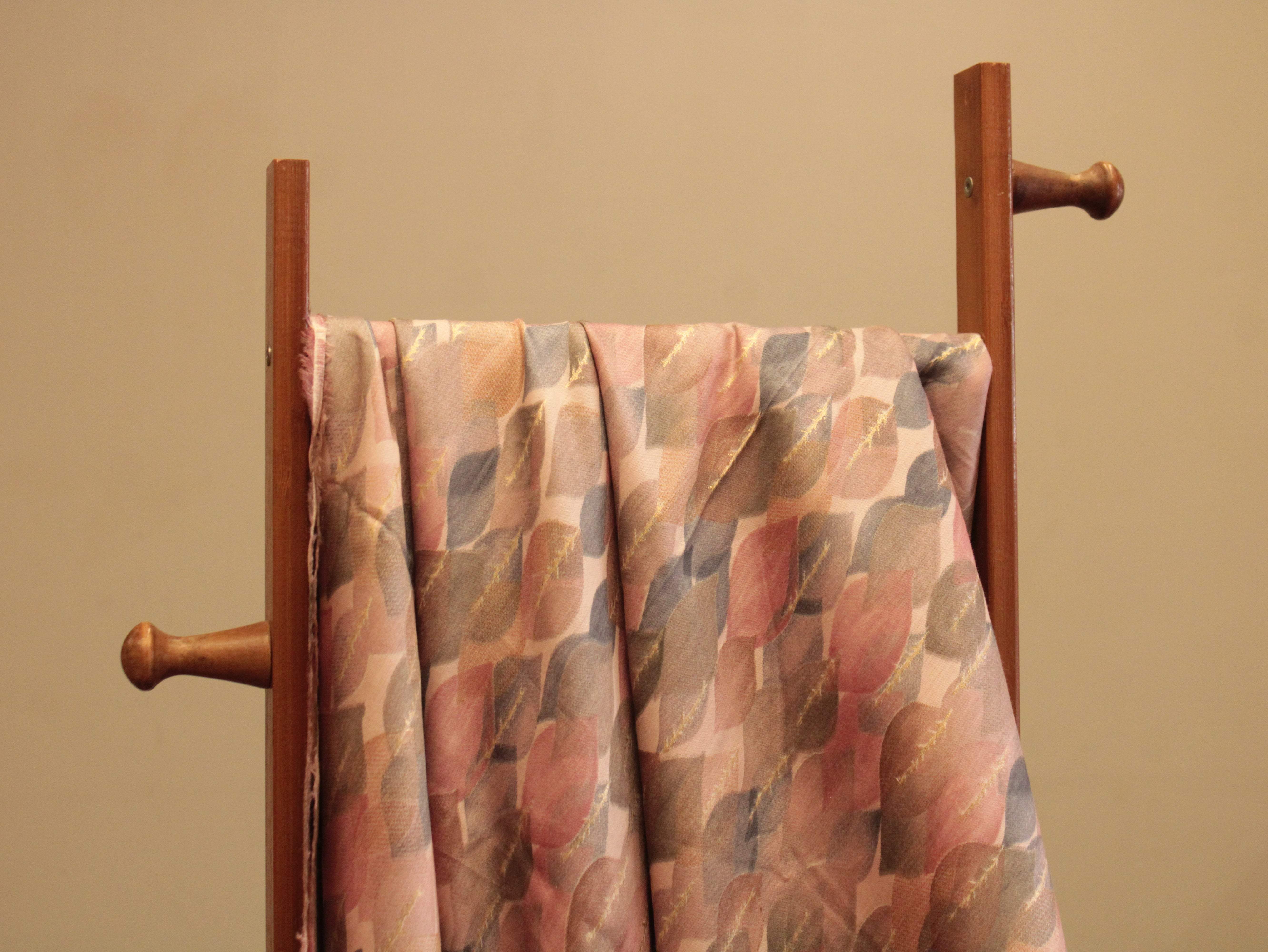 Digital Print Giza Cotton fabric - Peach - M'Foks
