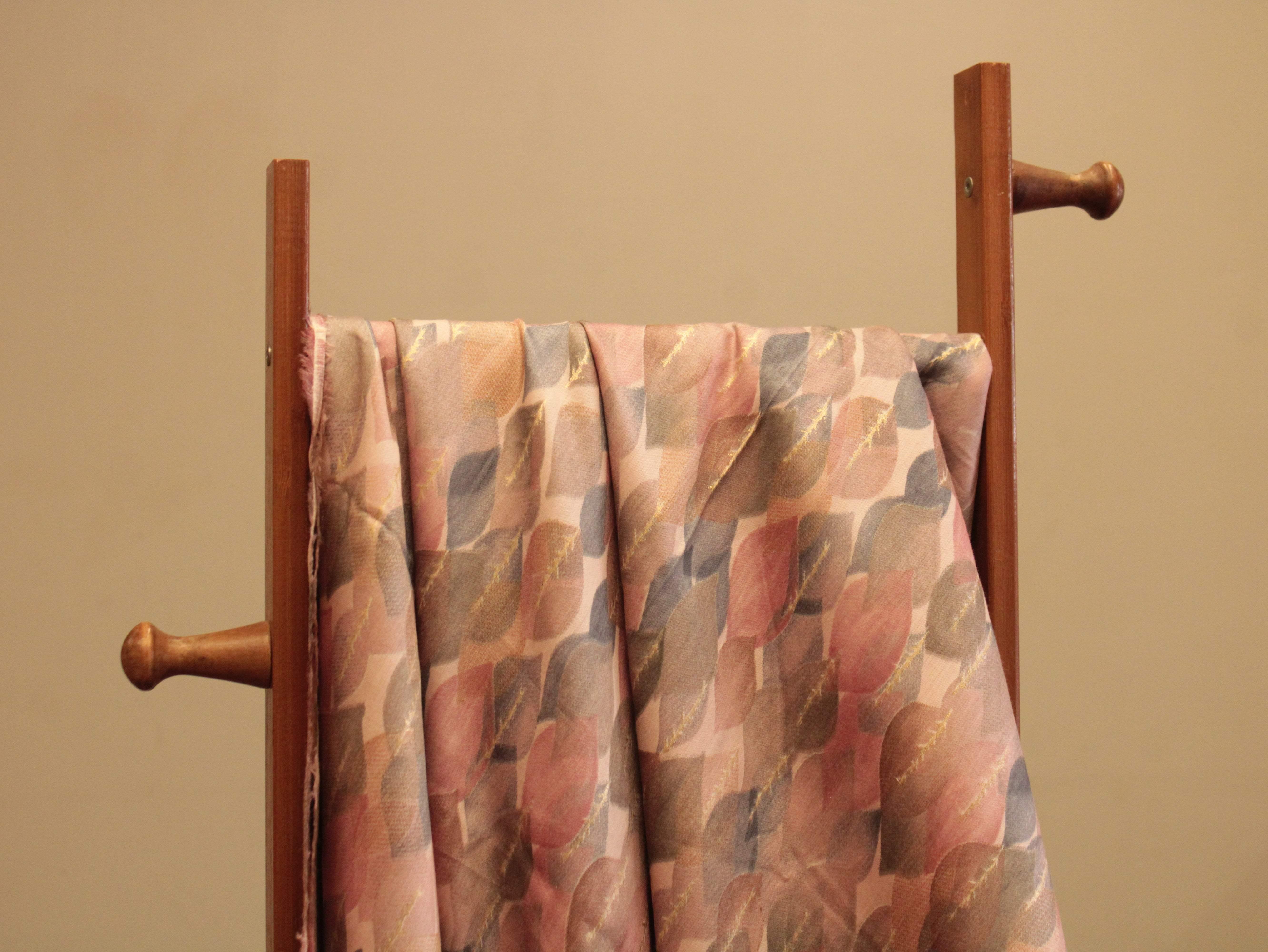 Digital Print Giza Cotton fabric - Peach - M'Foks
