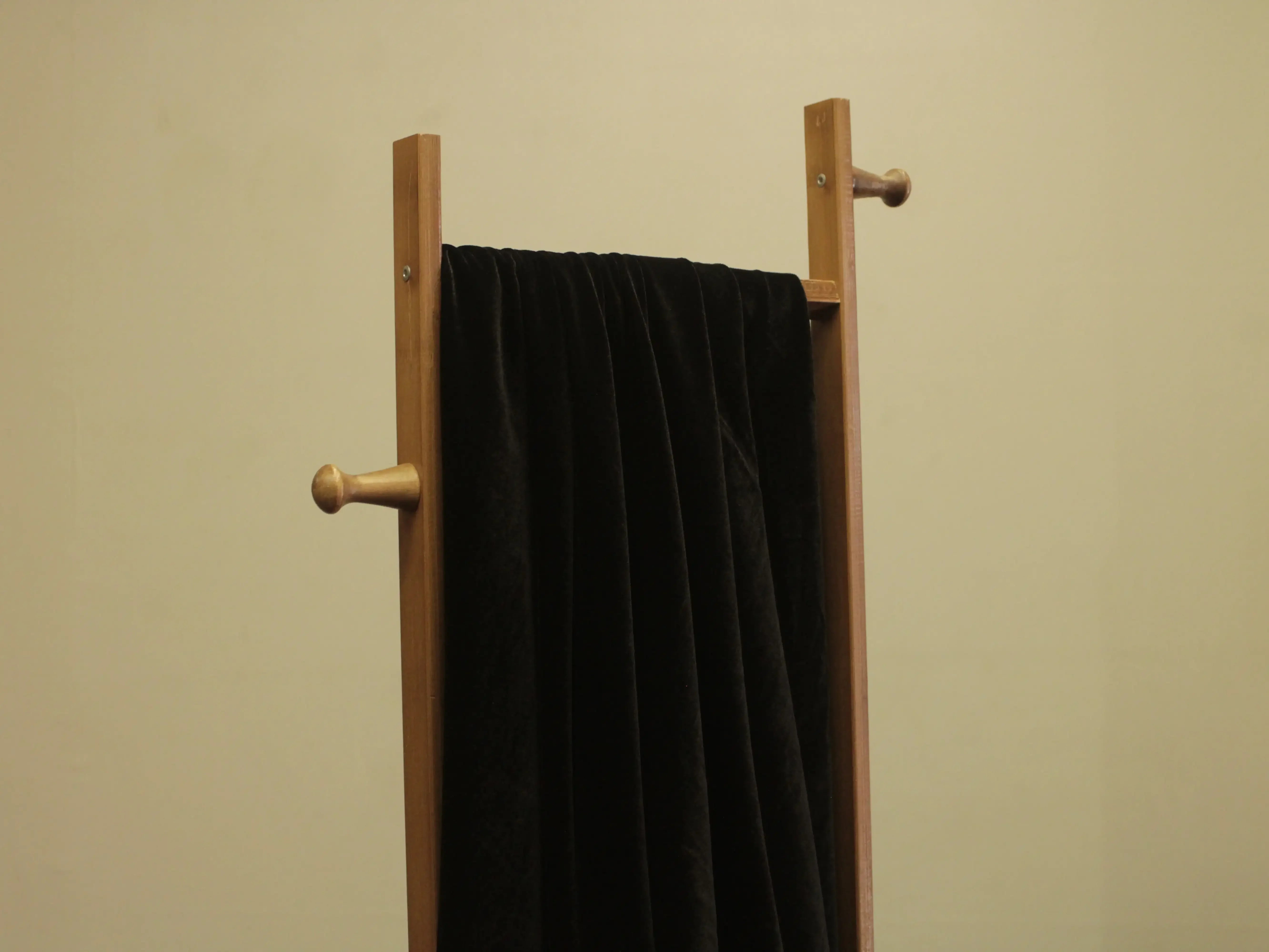 Premium Plain Micro Velvet Fabric - Black - M'Foks