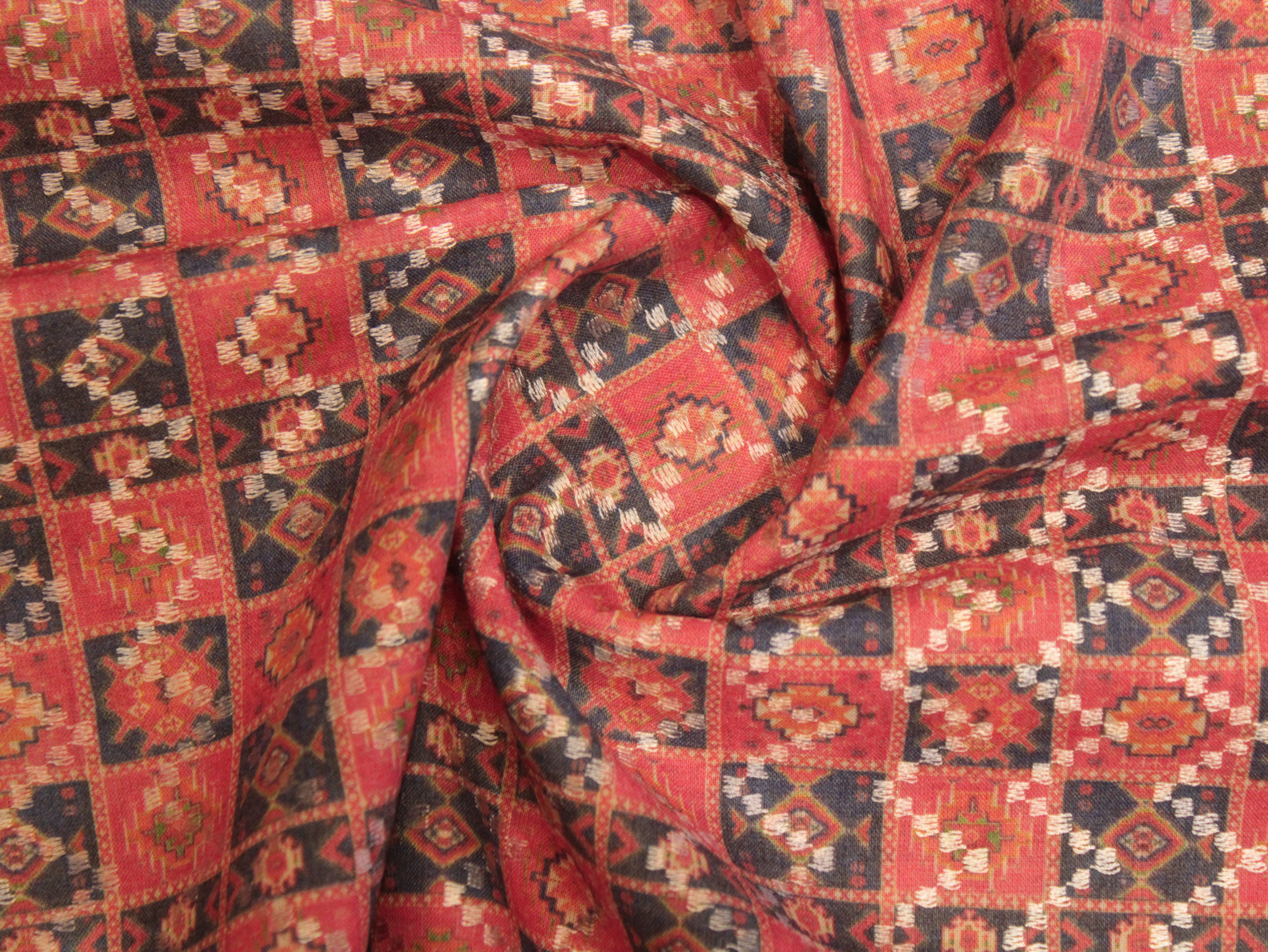 Woven Cotton Digital Print Fabric