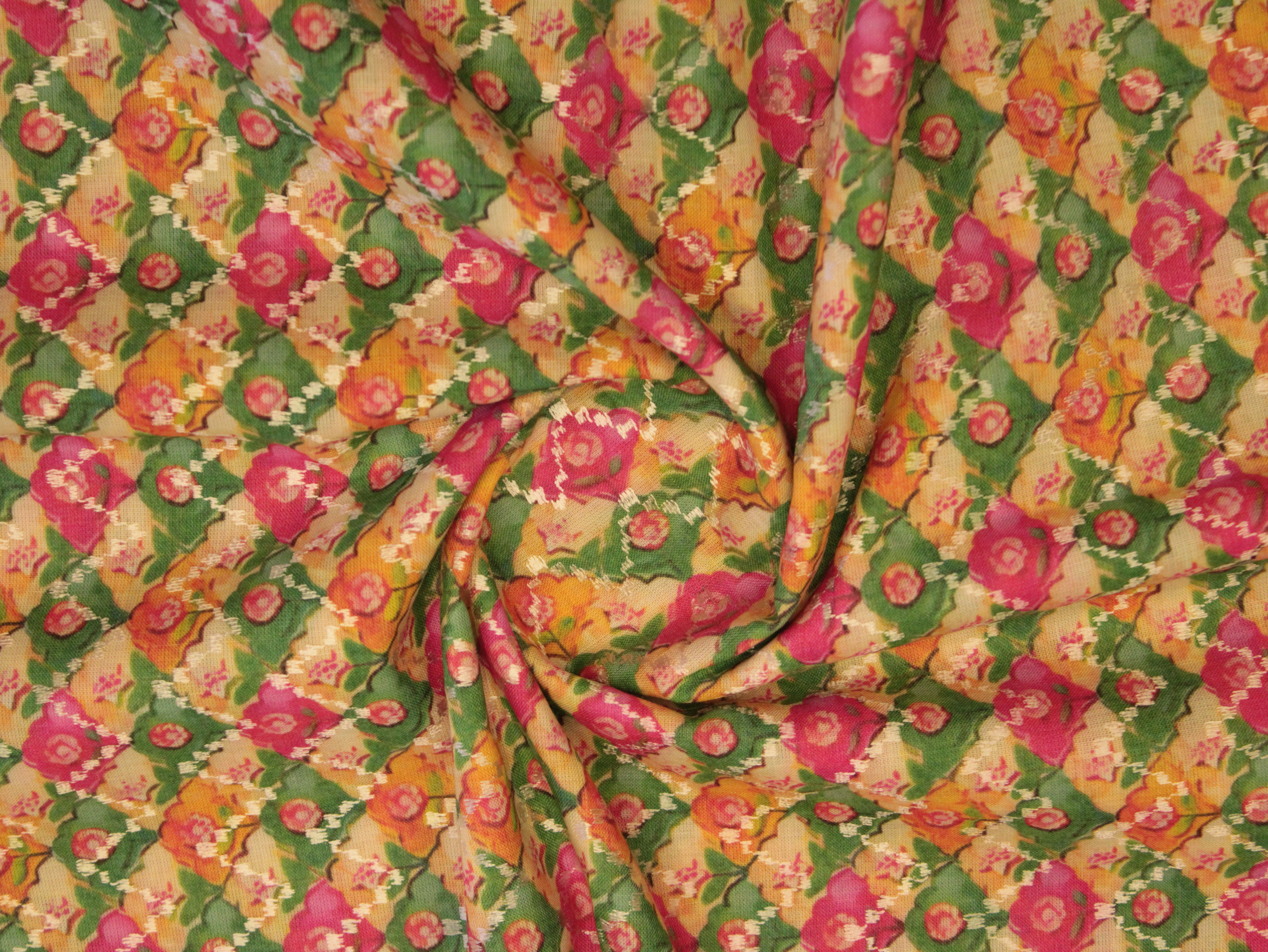 Woven Cotton Digital Print Fabric