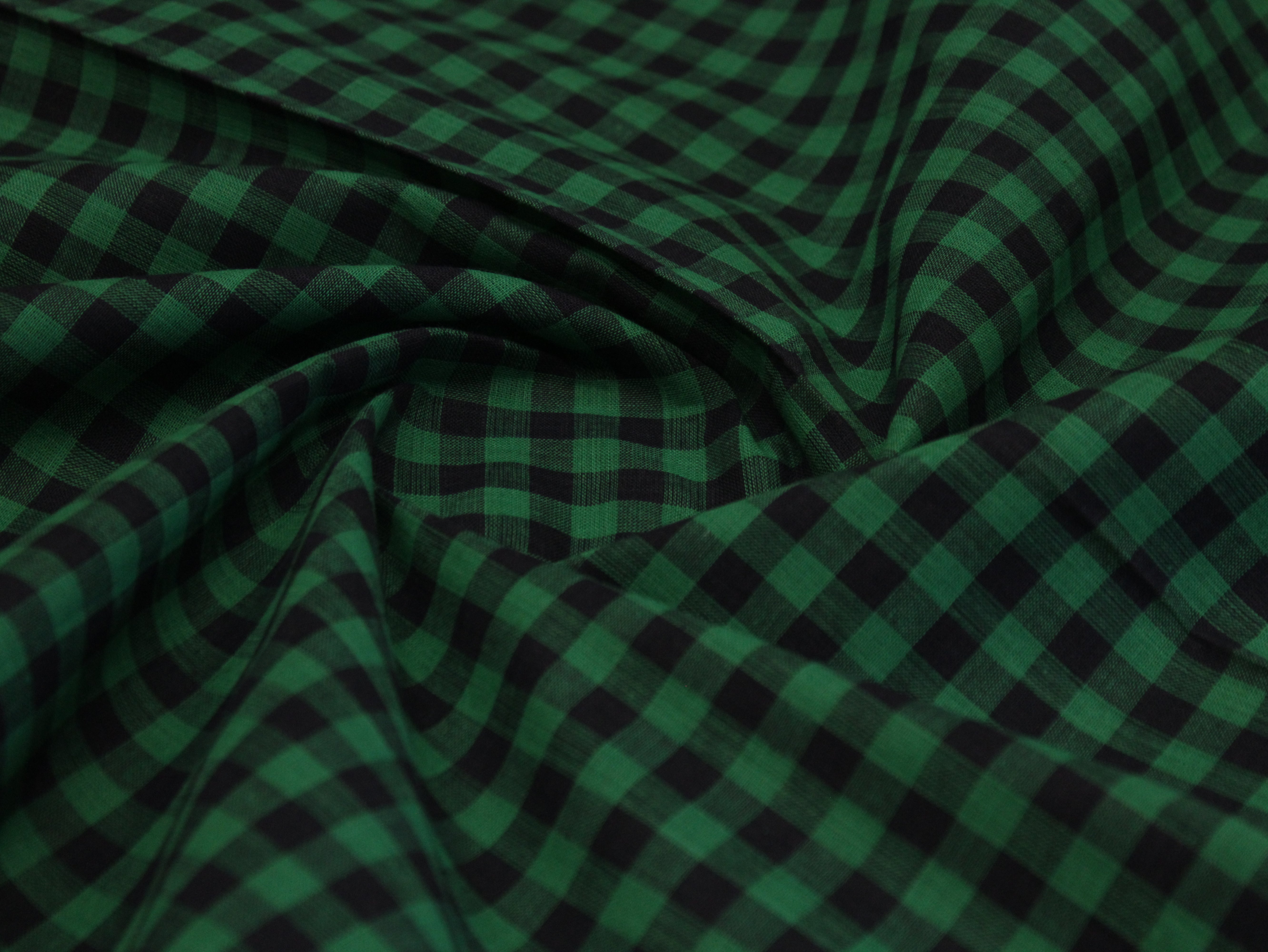 Checked Handloom Pure Cotton Woven Fabric