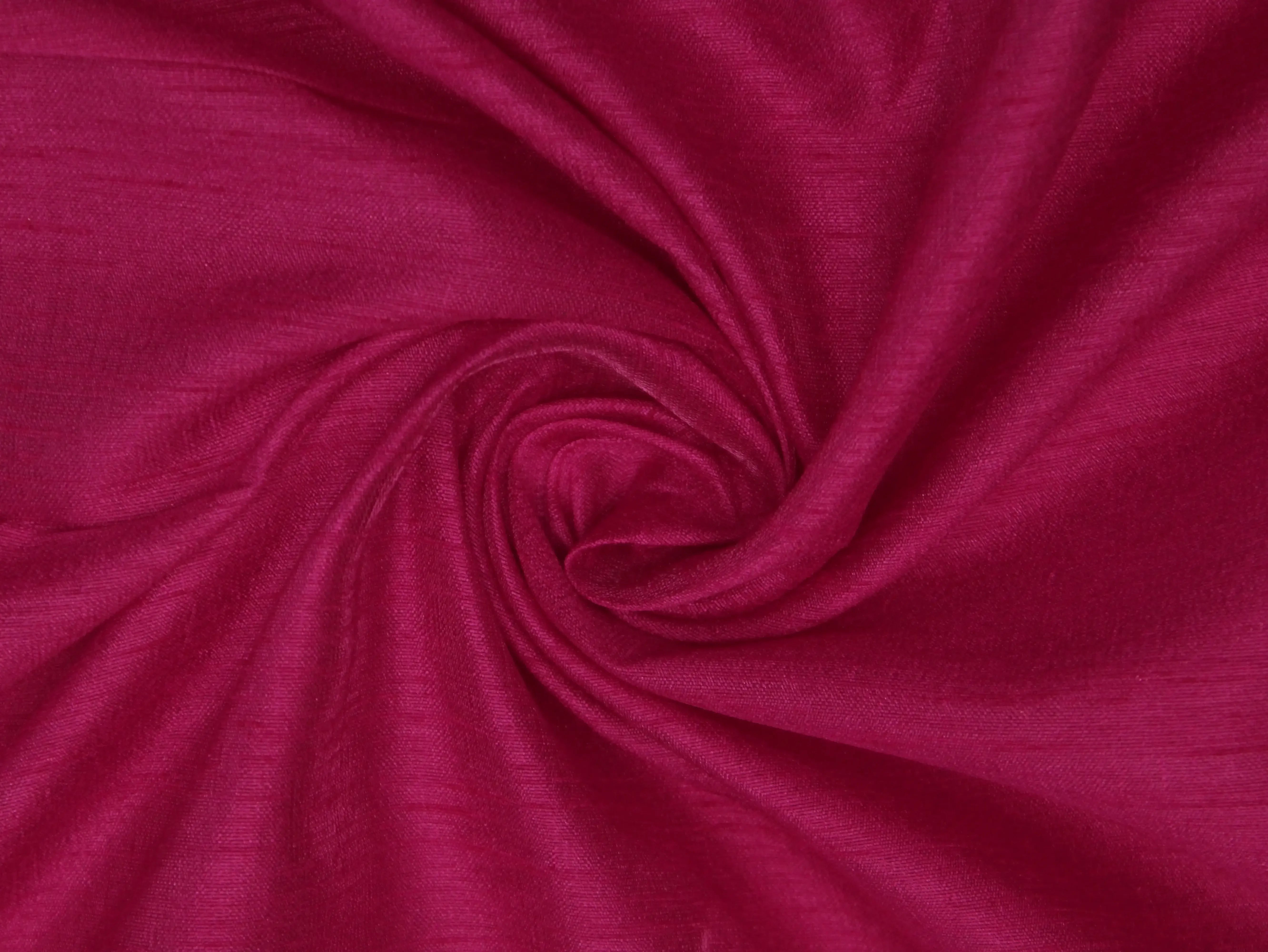 Plain Dyed Raw/Dupion Silk Fabric - Silk Rani - M'Foks