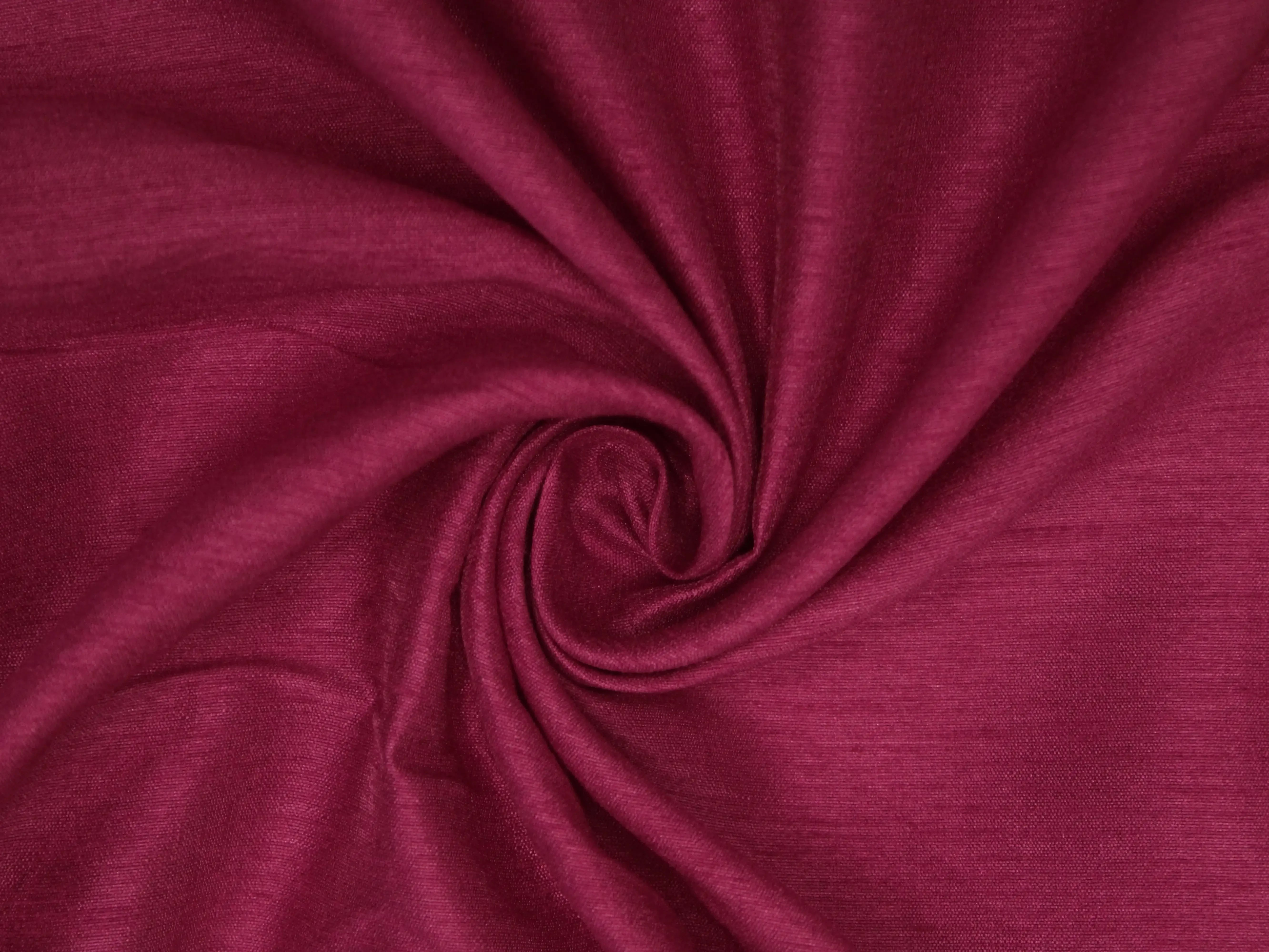 Plain Dyed Raw/Dupion Silk Fabric - Onion Pink - M'Foks